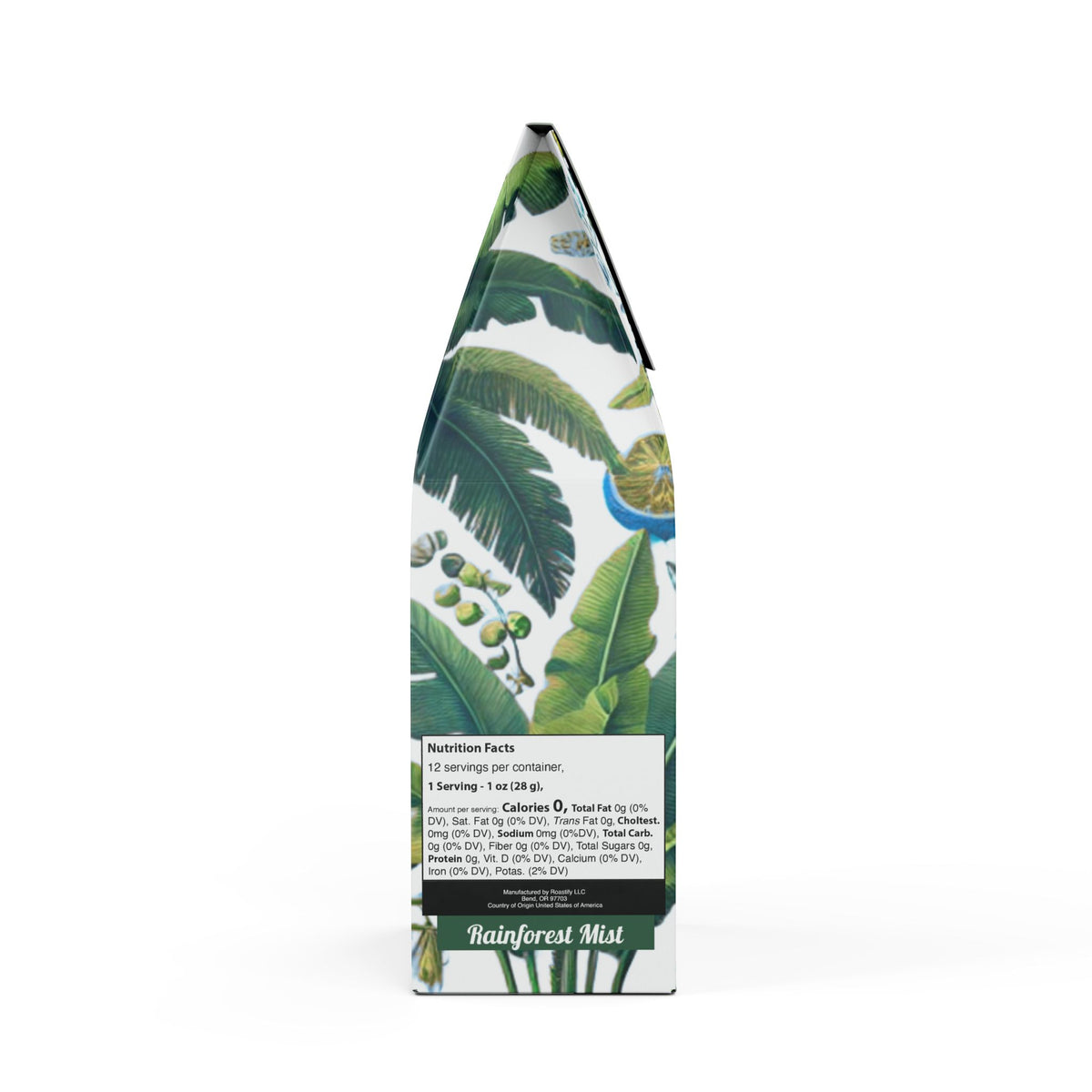 Rainforest Mist™ Single Origin DECAF (Medium Roast), Specialty Grade Craft Coffee / Palms and More Tropical Fruit, White