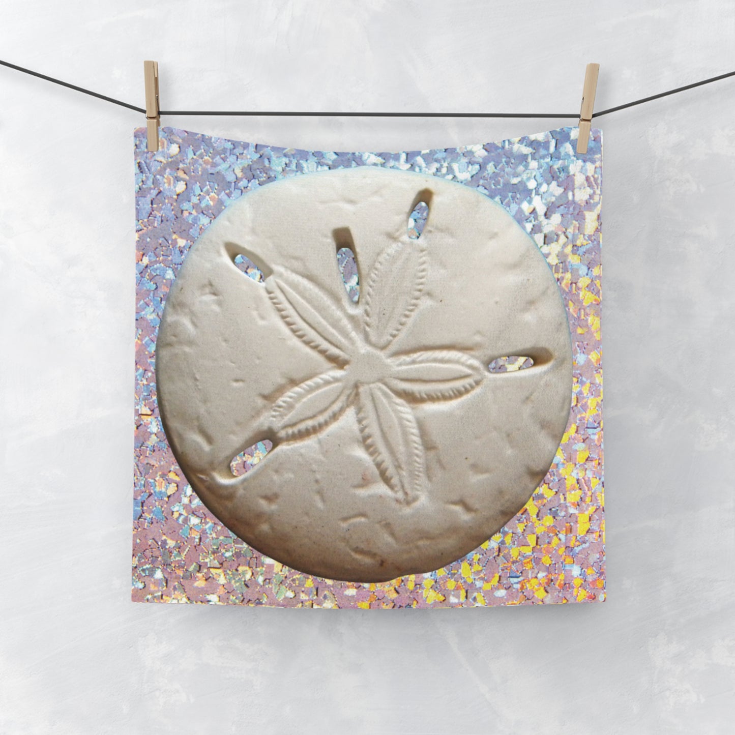 Copy of Face Towel - Disco White Sand Dollar