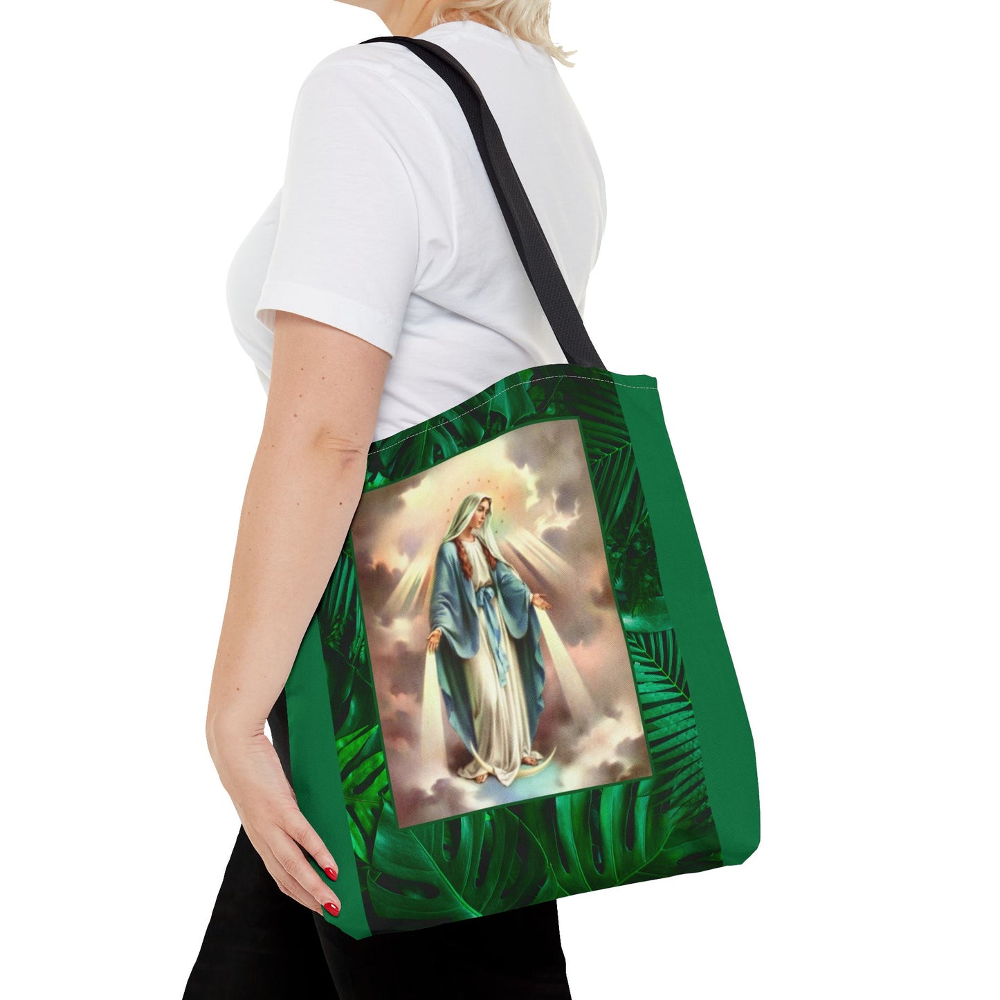 Religious Our Lady of Grace Tropical Tote Bag - 3 Sizes