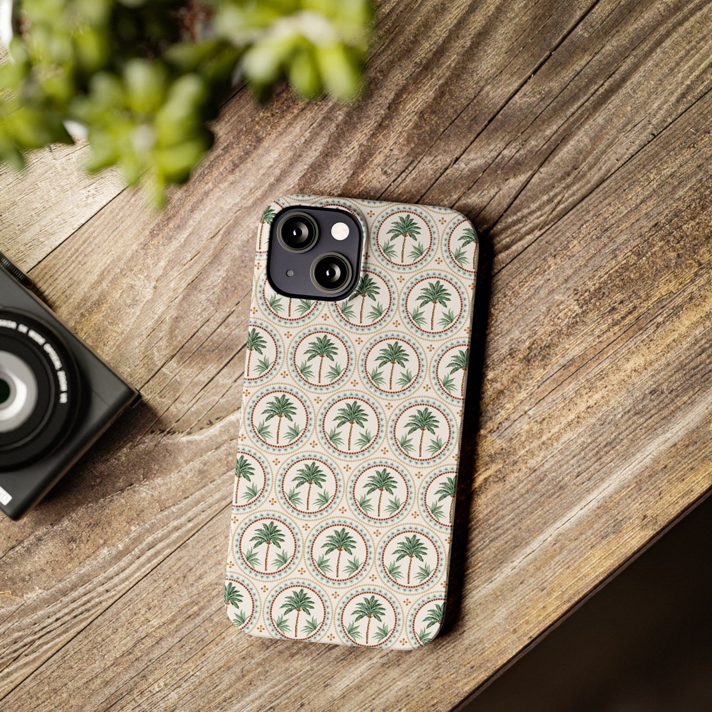 Slim Phone Cases - Mosaic Palm Tree