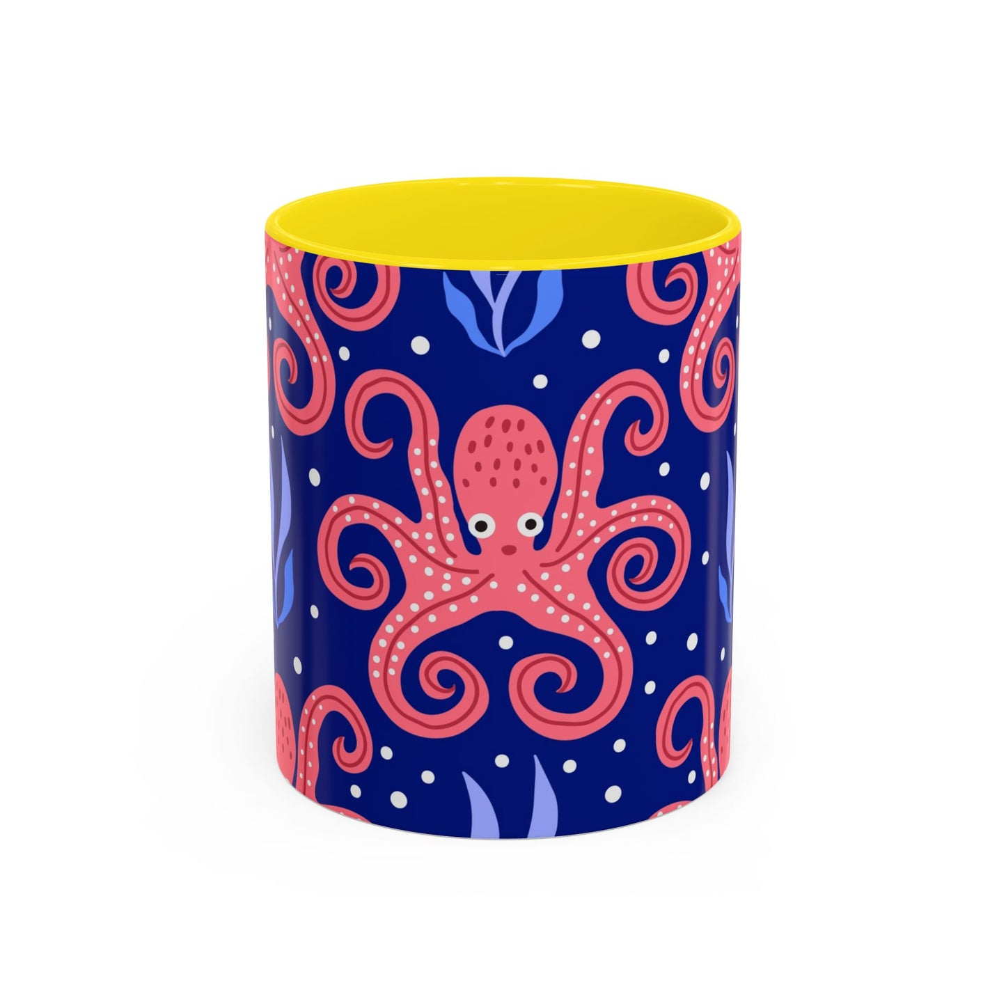 Accent Coffee Mug (11, 15oz), Tentacle Twist Octopus / Various Colors