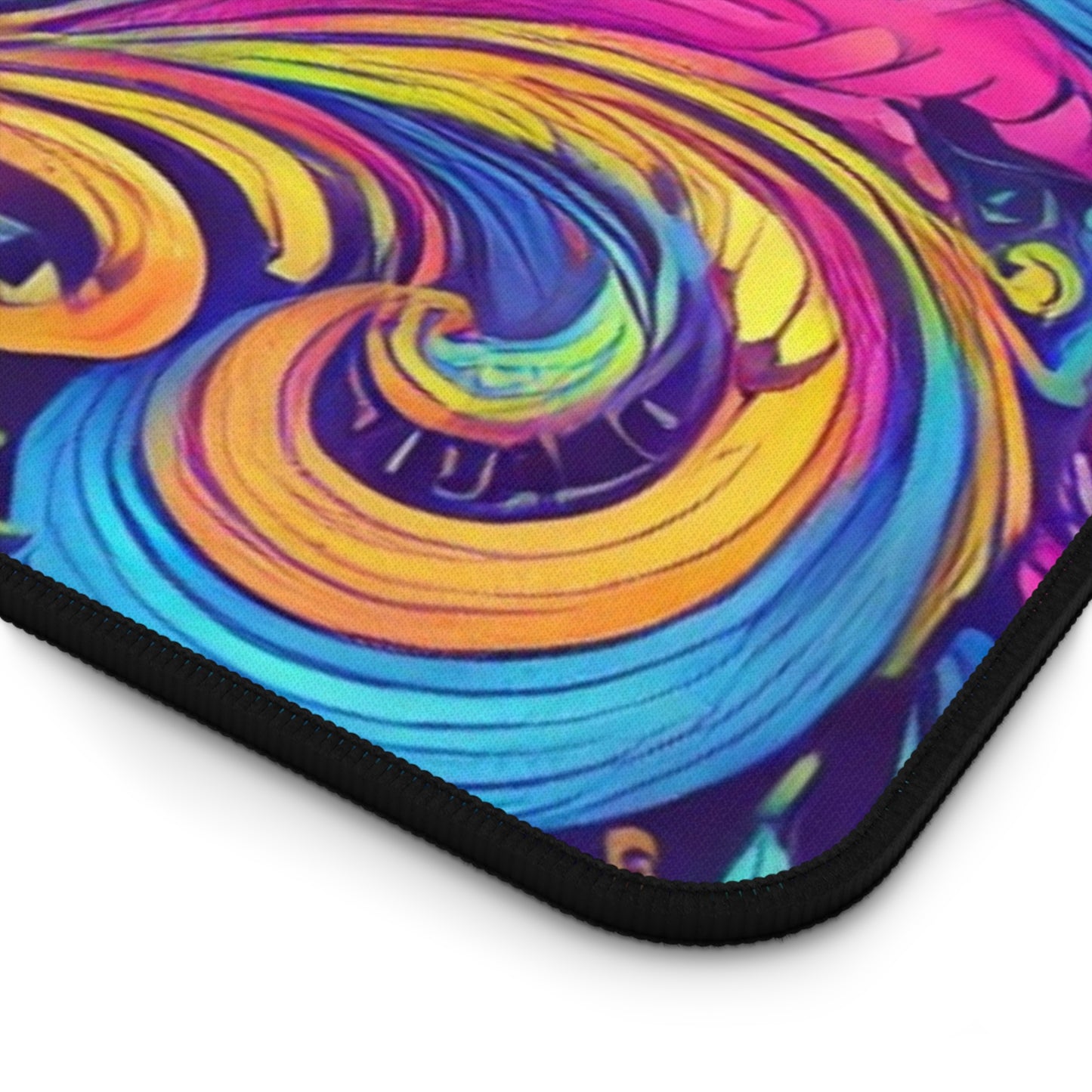 Tropical Mouse Pad/Desk Mat, 2 Sizes - Rainforest Design, Perfect for Home Office / Feather Currents Pop