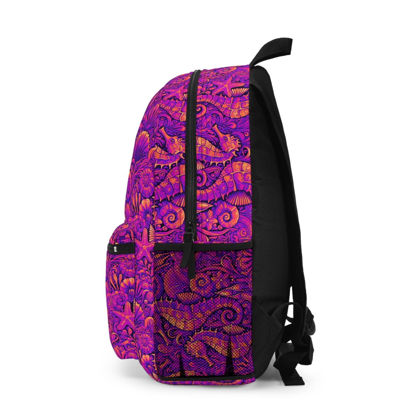 Tropical Backpack / Seahorses, Pop Bright
