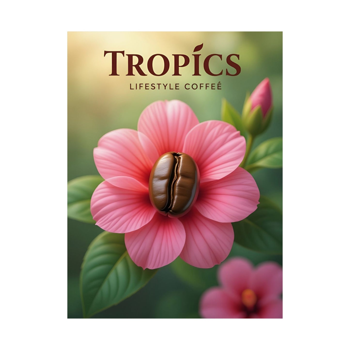 Tropics Floral Matte Poster — Coffee Bloom