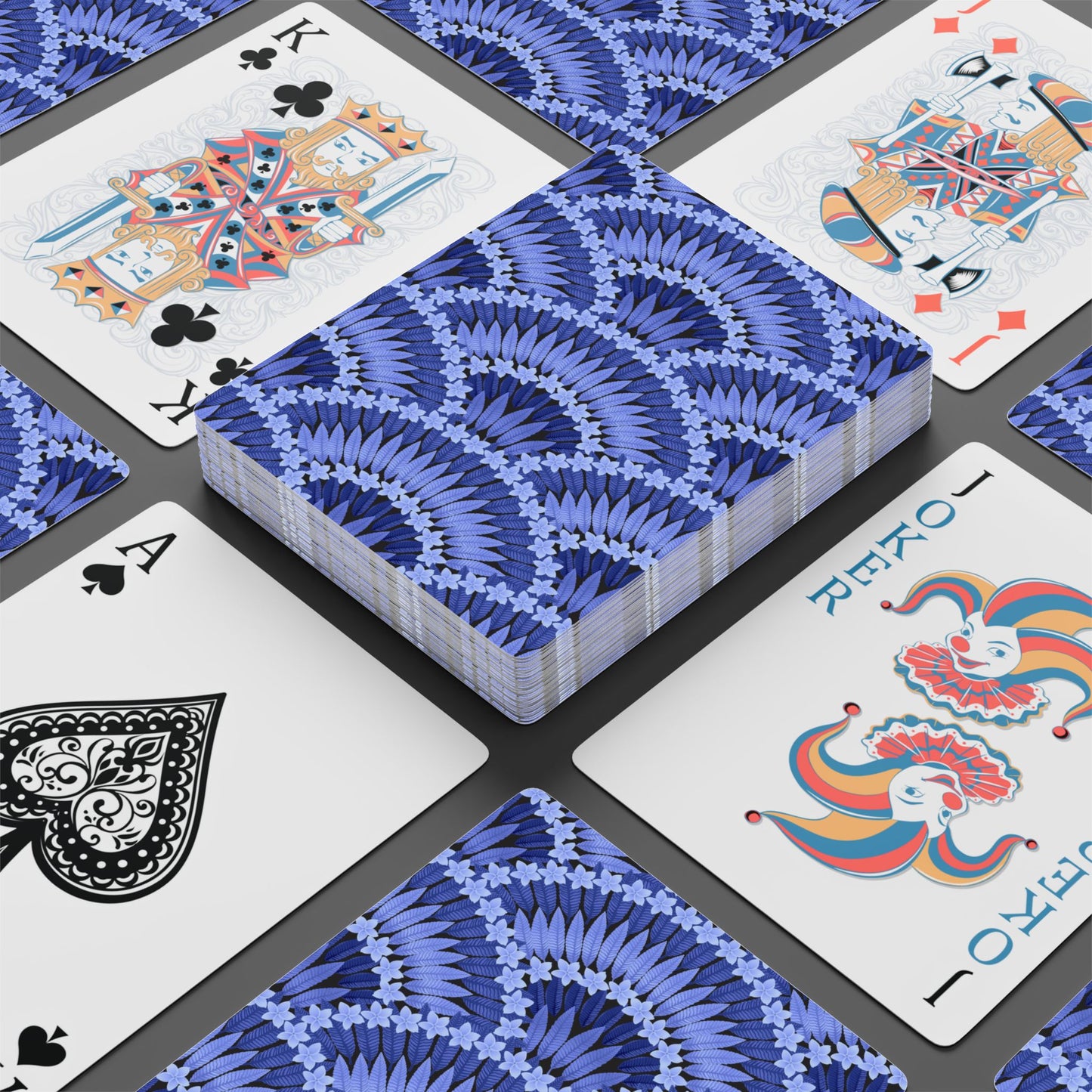 Poker Playing Cards -  Plumeria and Palms