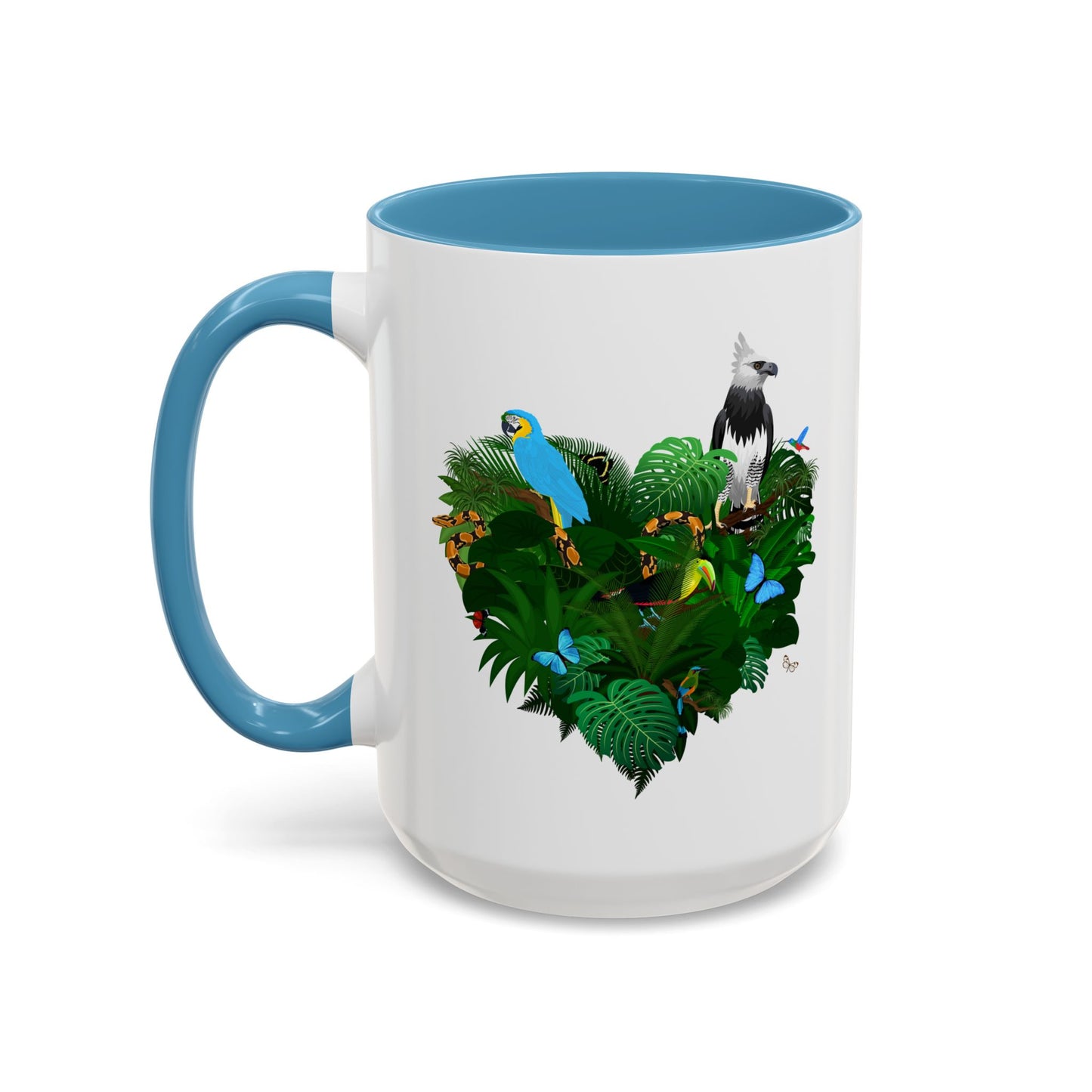 Accent Coffee Mug | Tropical-Inspired Drinkware / Rainforest Love