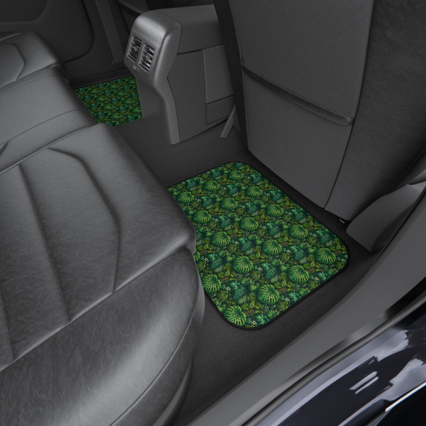 Rainforest Greenery Car Floor Mats  - Set of 4, Front and Back