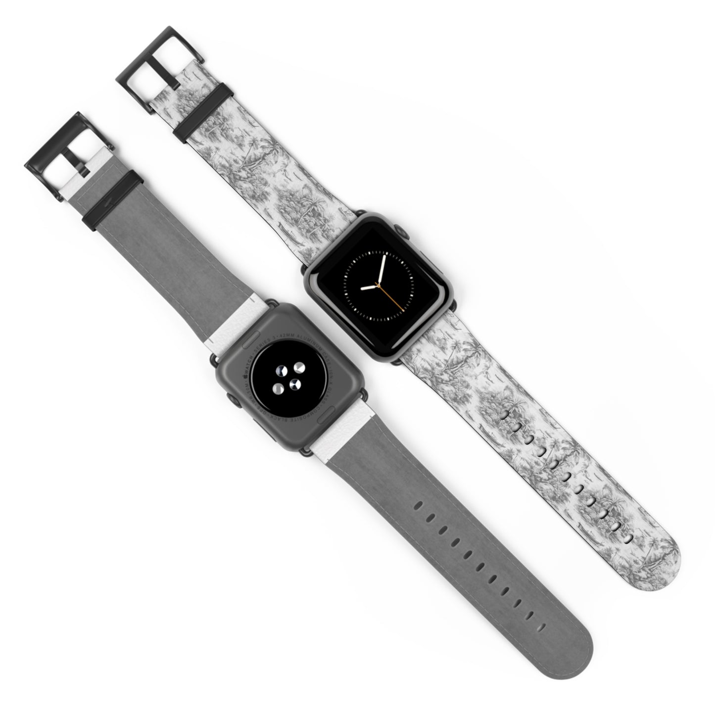 Apple Watch Band - Tropical Toile, soft black