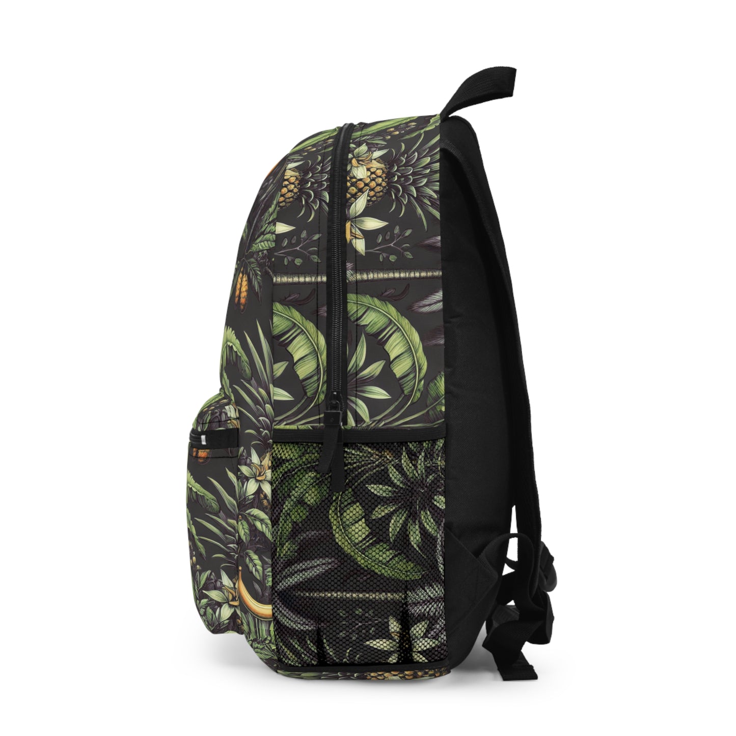 Tropical Backpack  / Tropical Fruit, Black