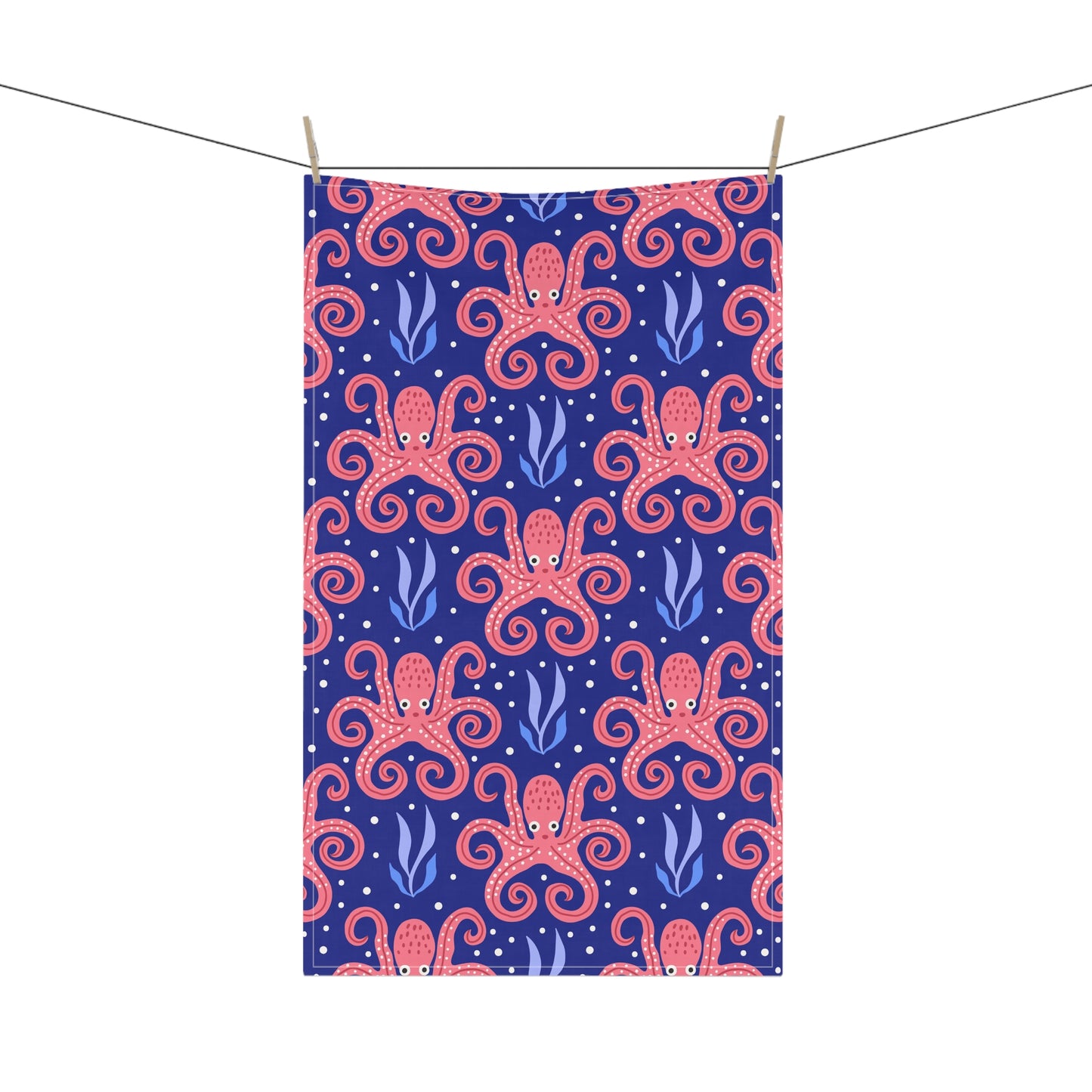 Tea Towels (cotton, poly), Tentacle Twist Octopus