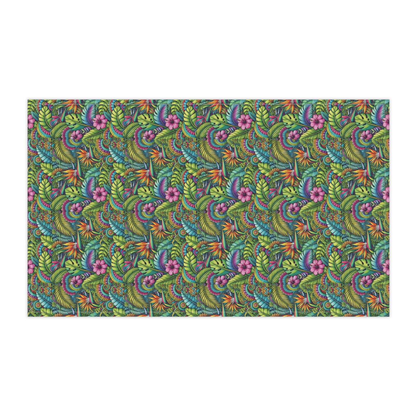 Tropical Tea Towels – Paradise Kitchen Decor / Rainforest Blooms