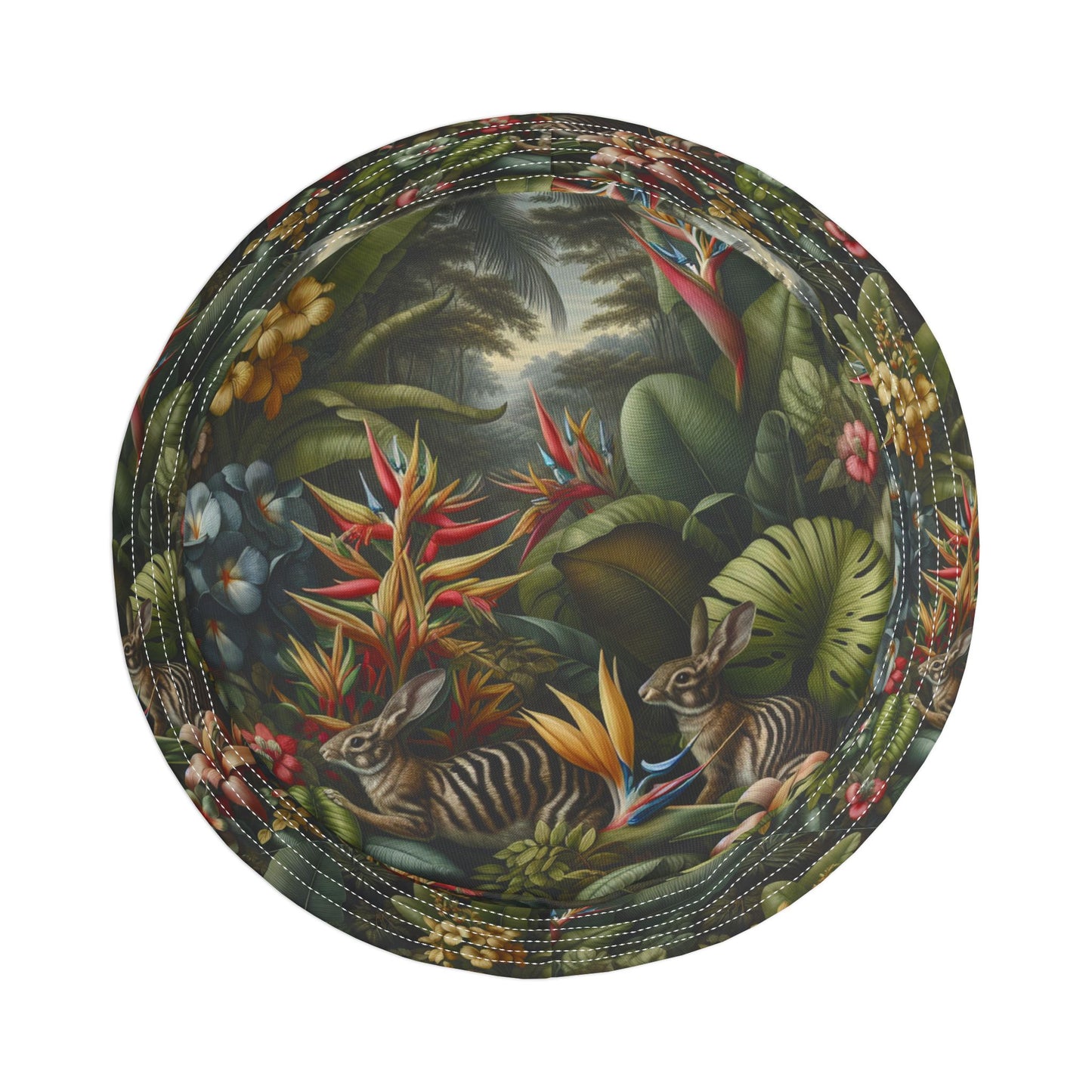Tropical Polyester Bucket Hat, 2 Sizes - Rainforest Rabbit Outing