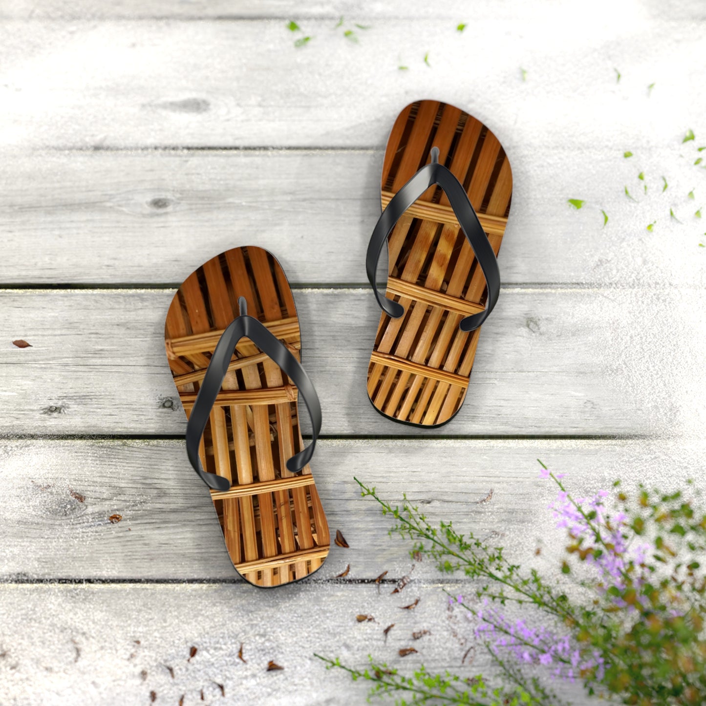 Flip Flops - Natural Bamboo Flow