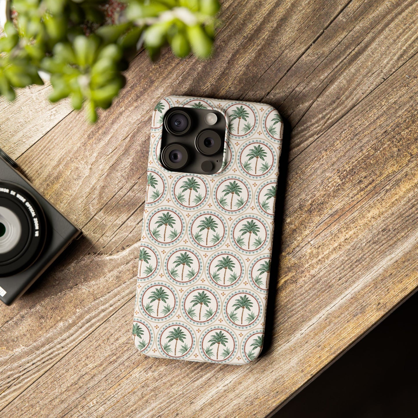 Slim Phone Cases - Mosaic Palm Tree