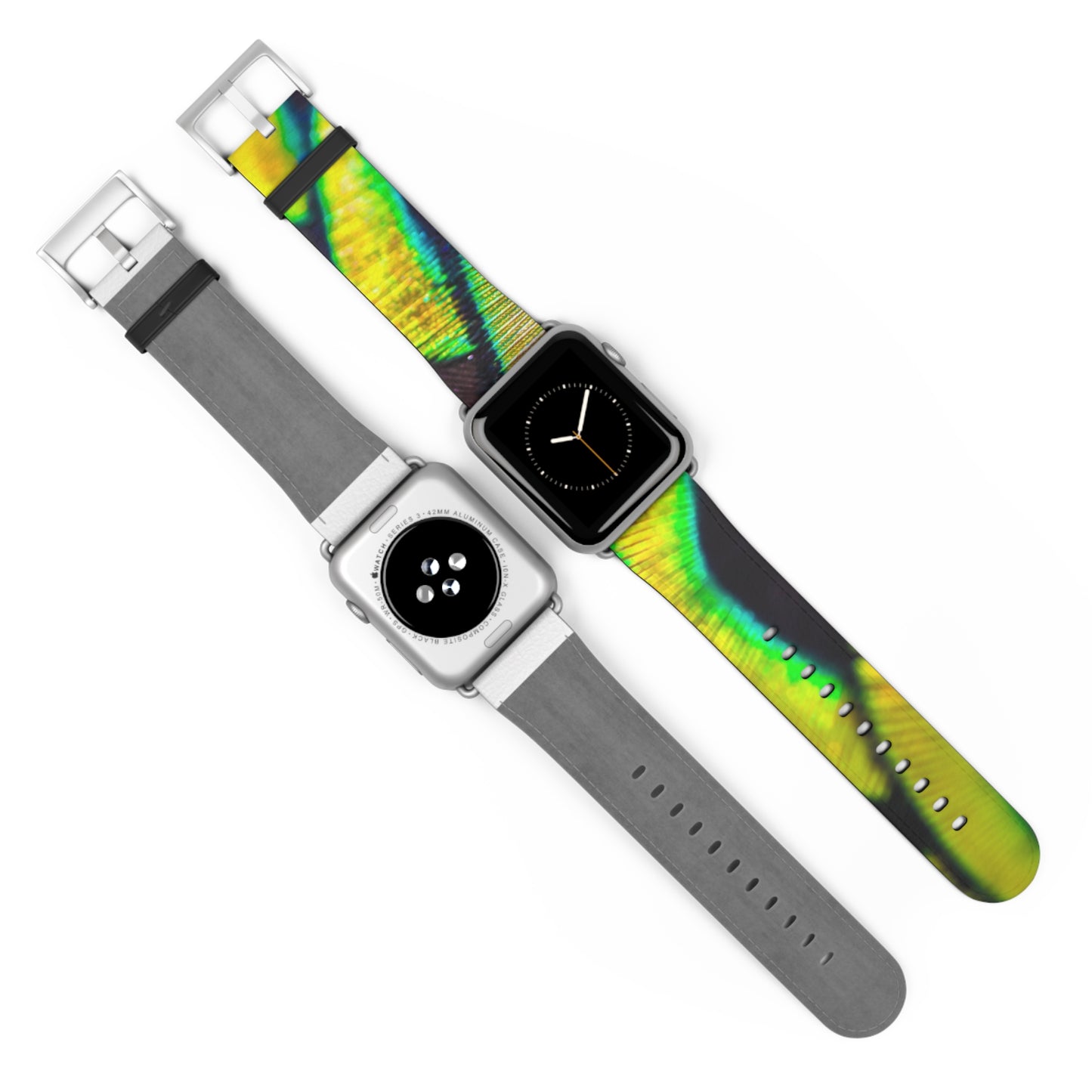 Apple Watch Band - Yellow Peacock Feathers