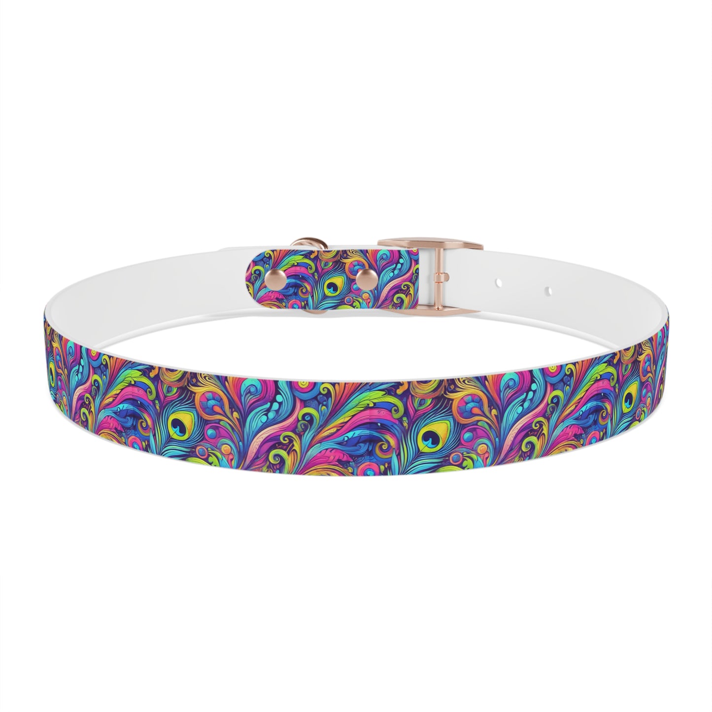 Tropical Dog Collar - Fun and Playful Pet Accessory / Feather Currents Pop