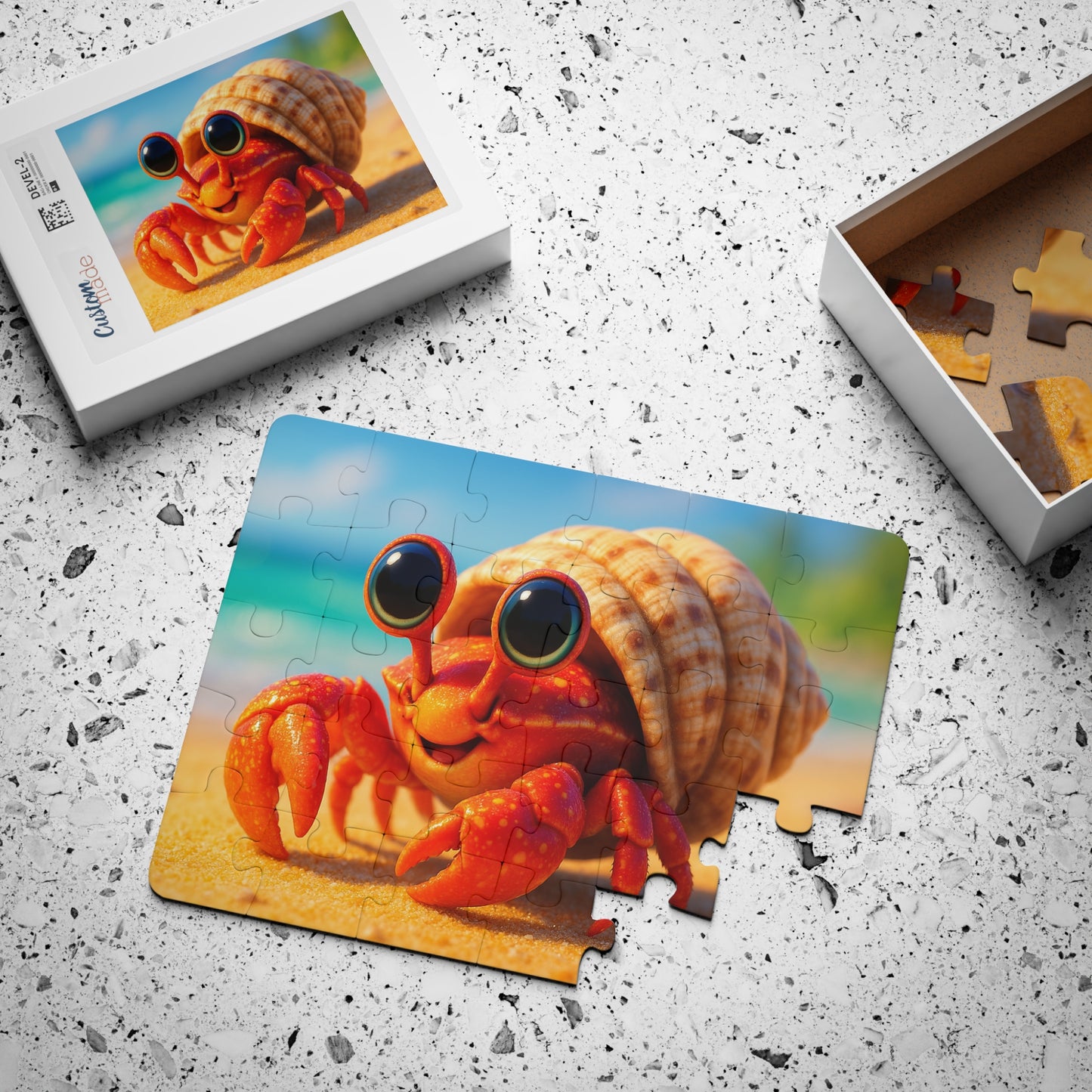 Tropical Kids' Puzzle - 30-Piece Puzzle for Fun and Learning / Baby Hermit Crab