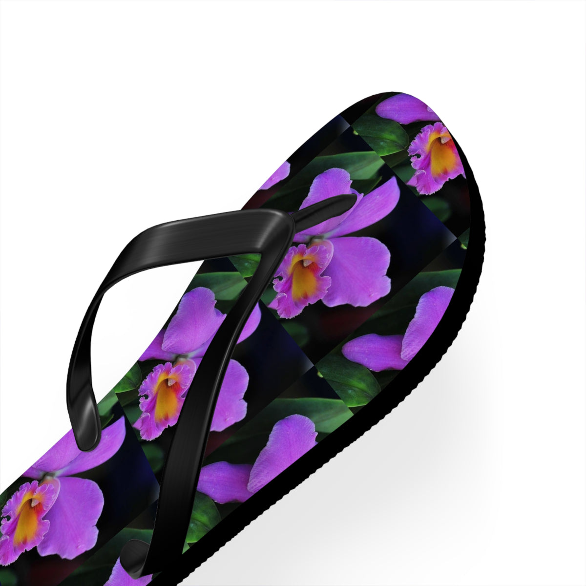 Flip Flops - Purple Orchids Majesty