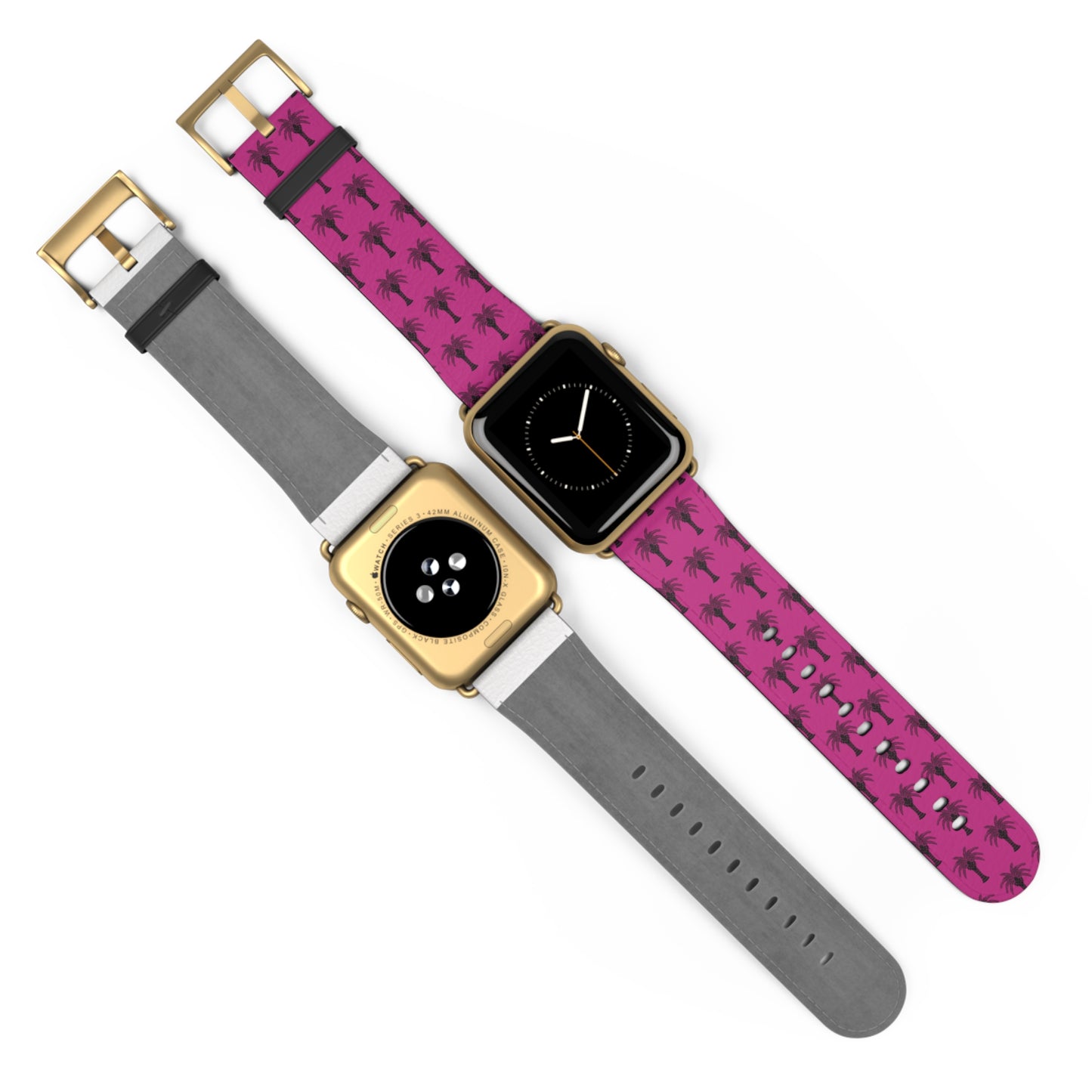 Apple Watch Band - Art Deco Palm, Repeat Pink