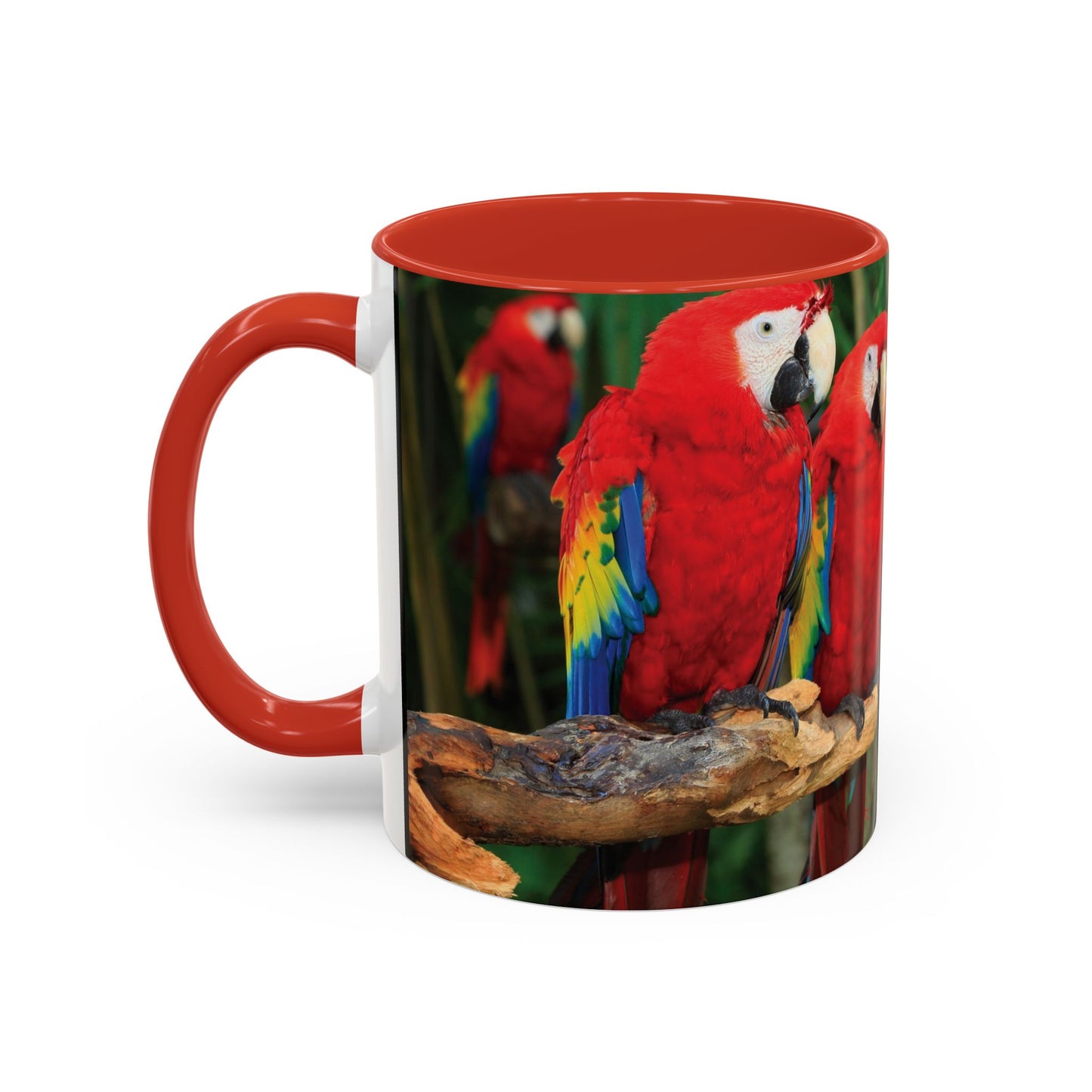 Parrot Accent Coffee Mug (11, 15oz), 8 Colors - Extra Puffy