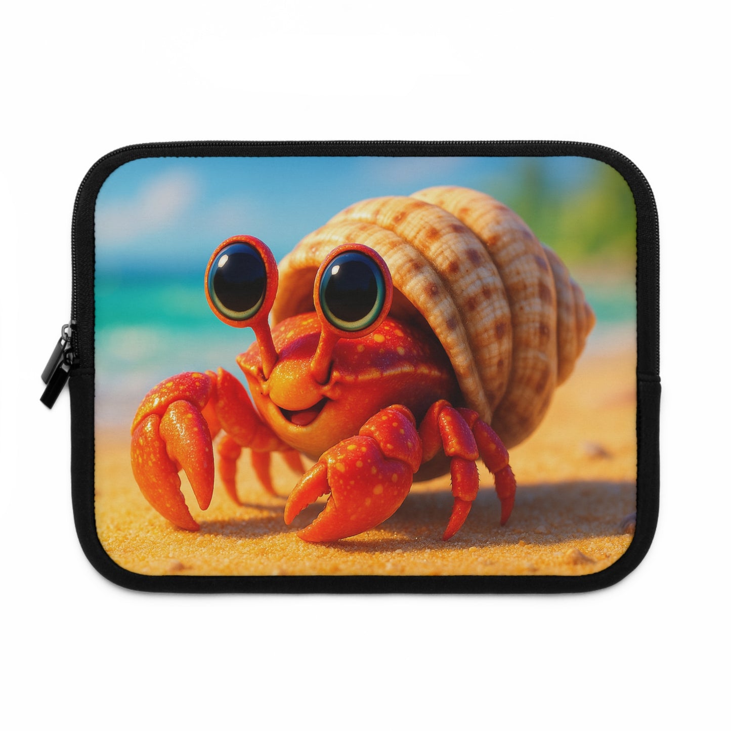 Tropical Laptop Sleeve, 5 Sizes - Perfect for Beach Lovers & Students / Baby Hermit Crab