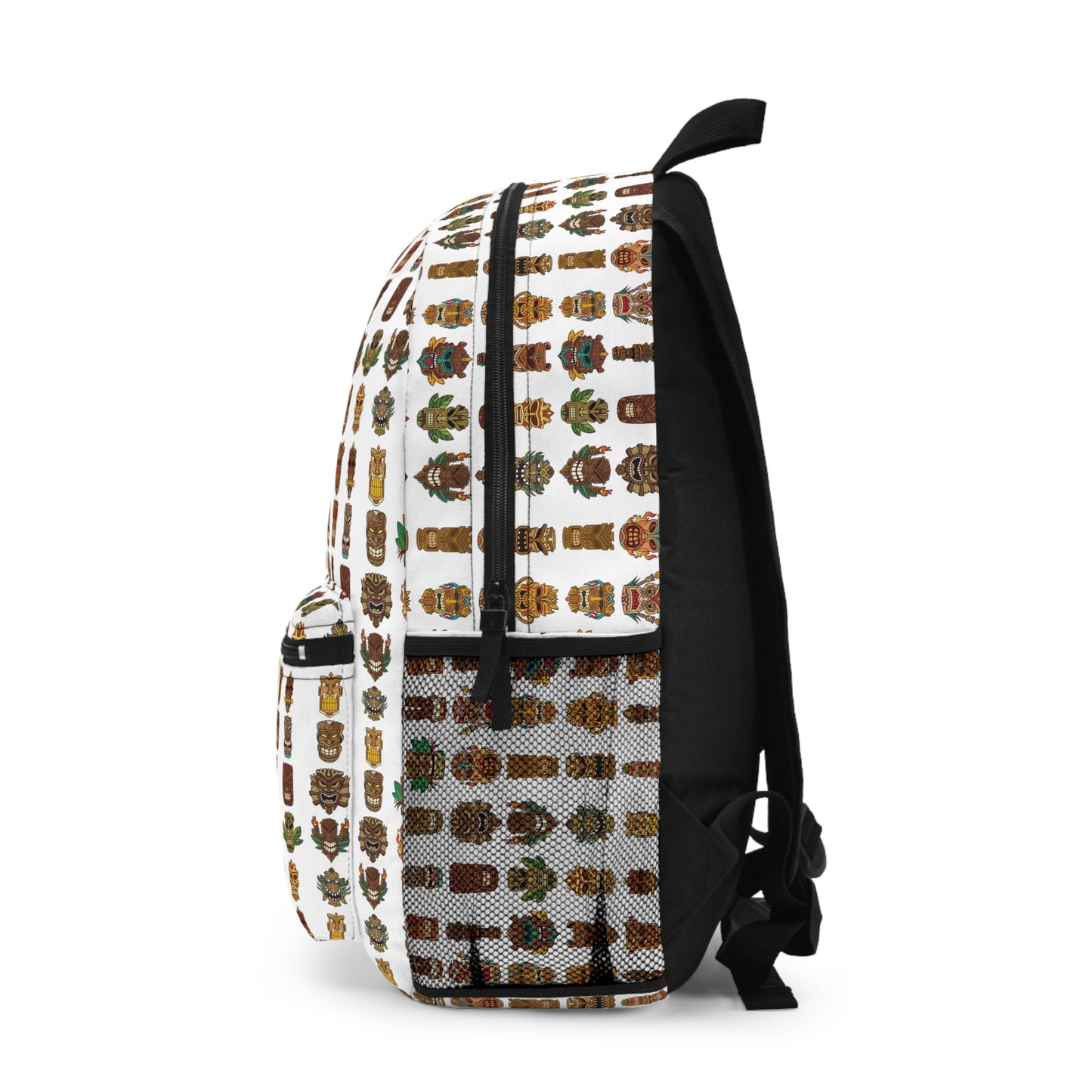 Tropical Backpack  / Tiny Tiki Dudes, White