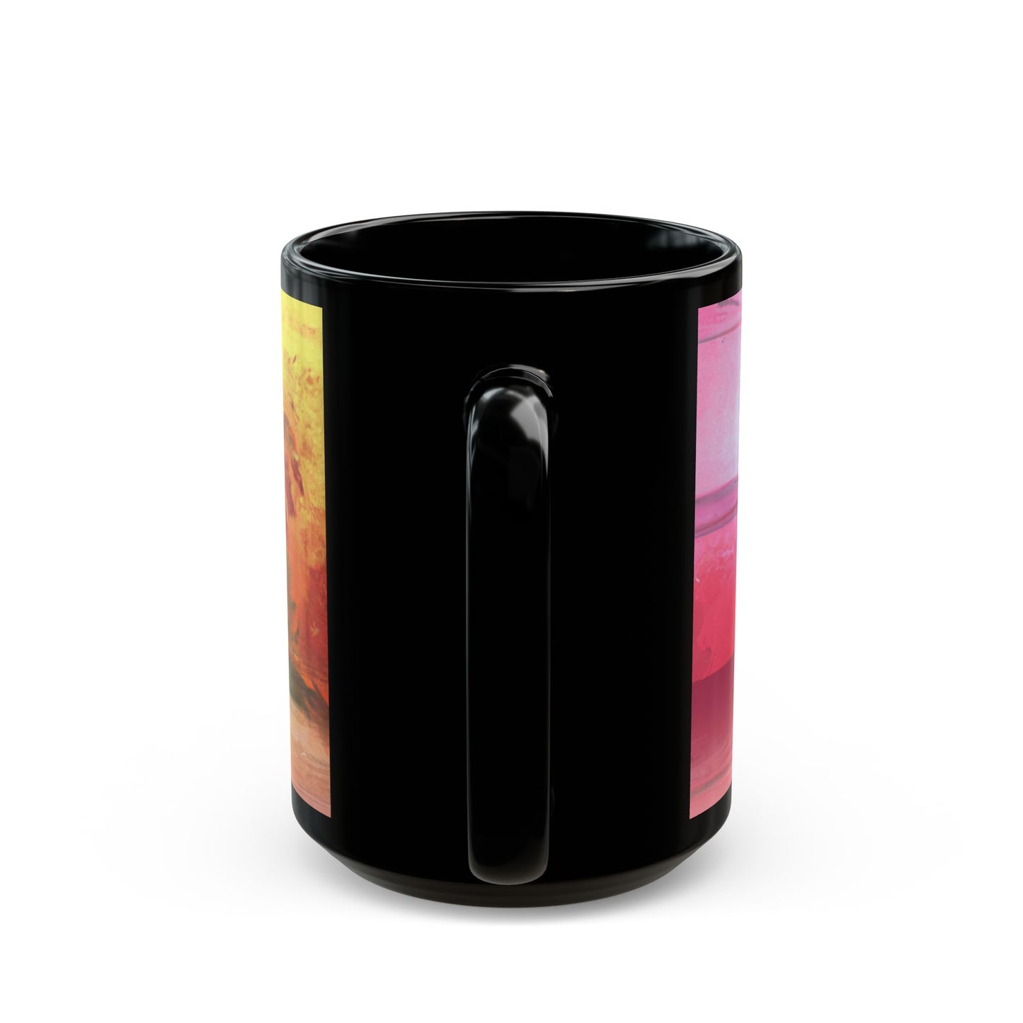 Black Coffee Mug - Watercolor Sunset