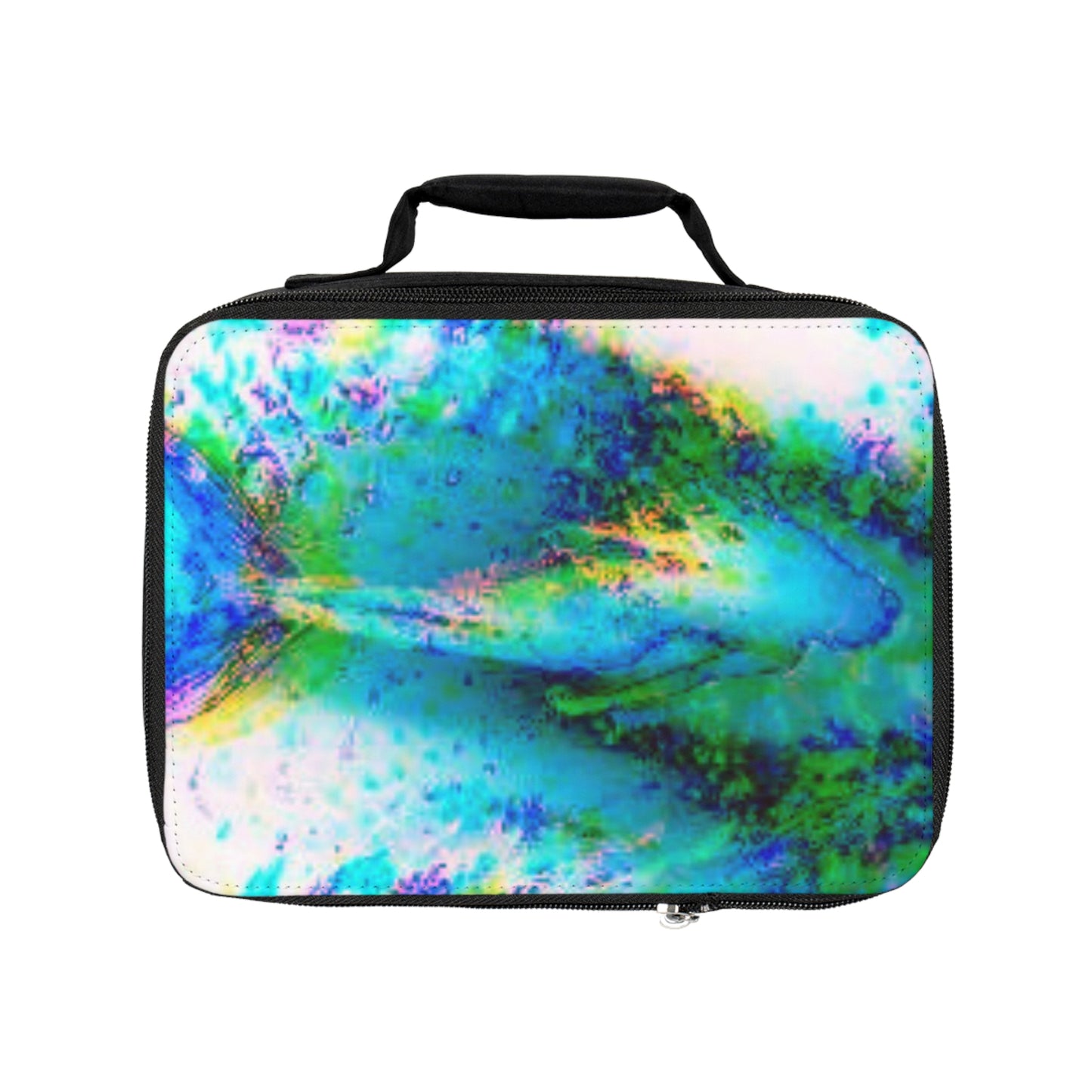 Mermaid Trace/Blue Lunch Bag - Eco-Friendly Insulated Tote, Adult and Child Lunchbox / Perfect for Picnics, Beach Outings