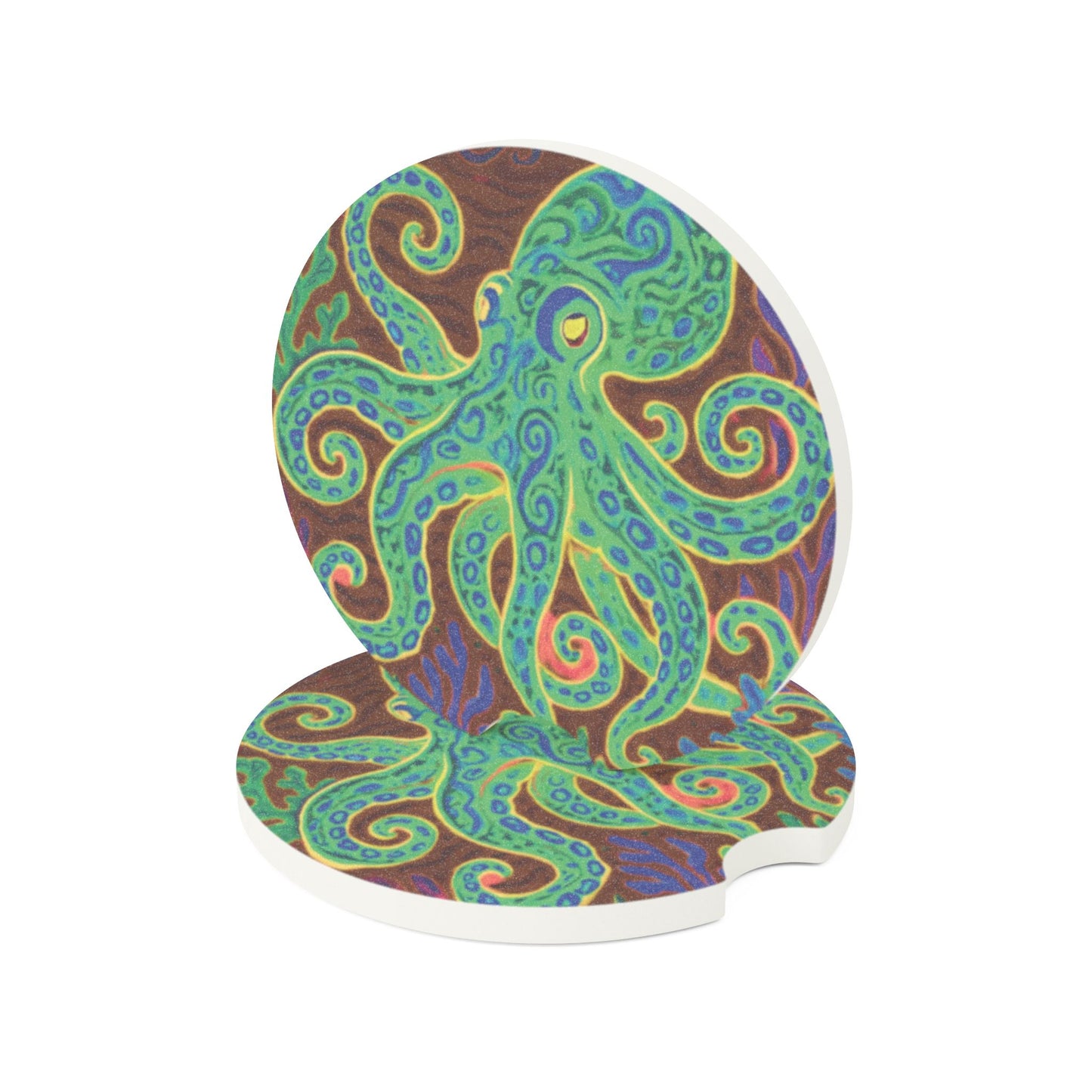 Soapstone Car Coaster - Gamma Kraken Joe