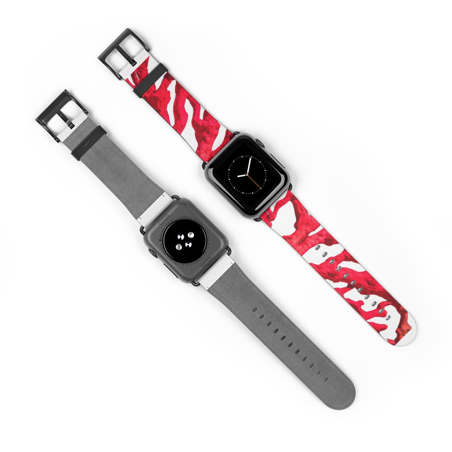 Apple Watch Band - Red Coral, white background