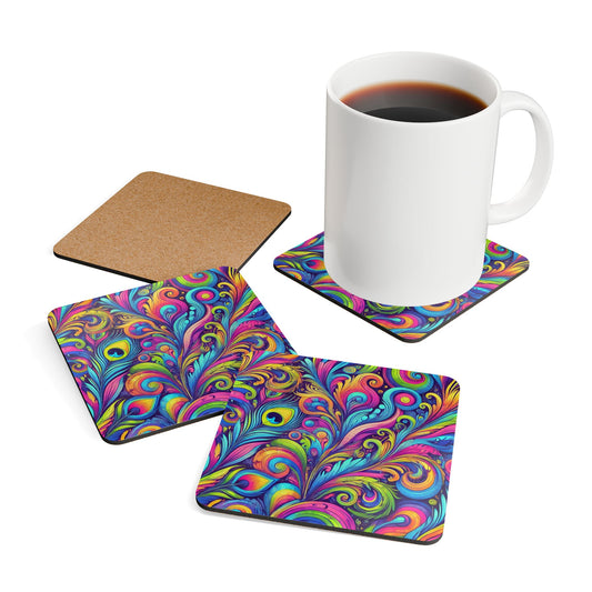 Coaster Set - Feather Current Pop