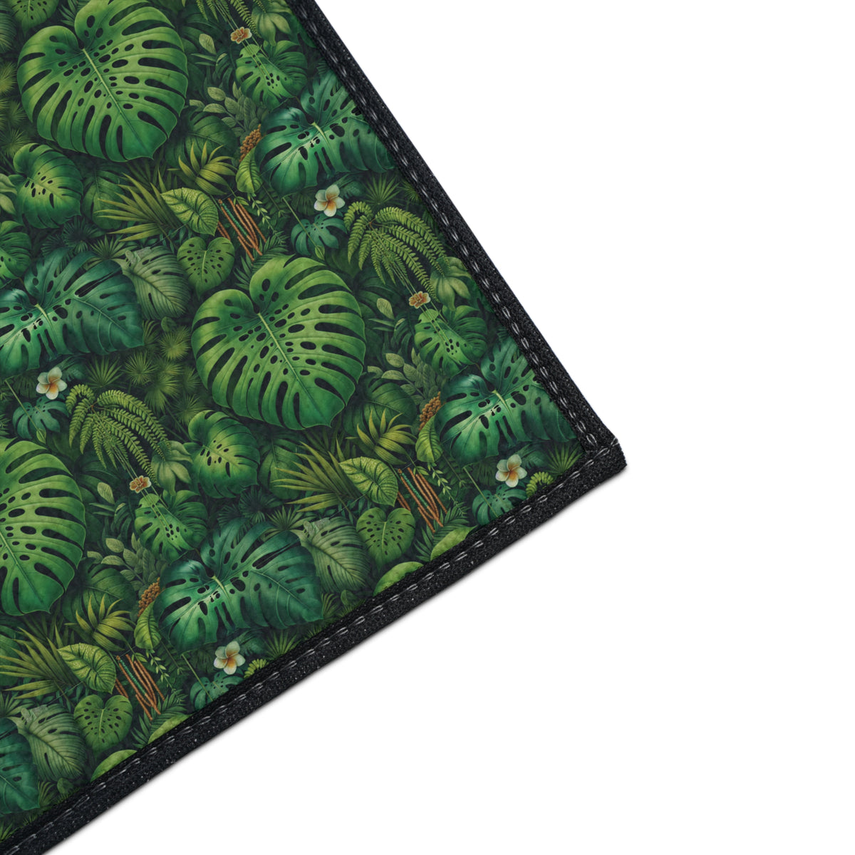 Heavy Duty Floor Mat, 5 Sizes – Tropical Area Rug for Home Décor / Rainforest Greenery