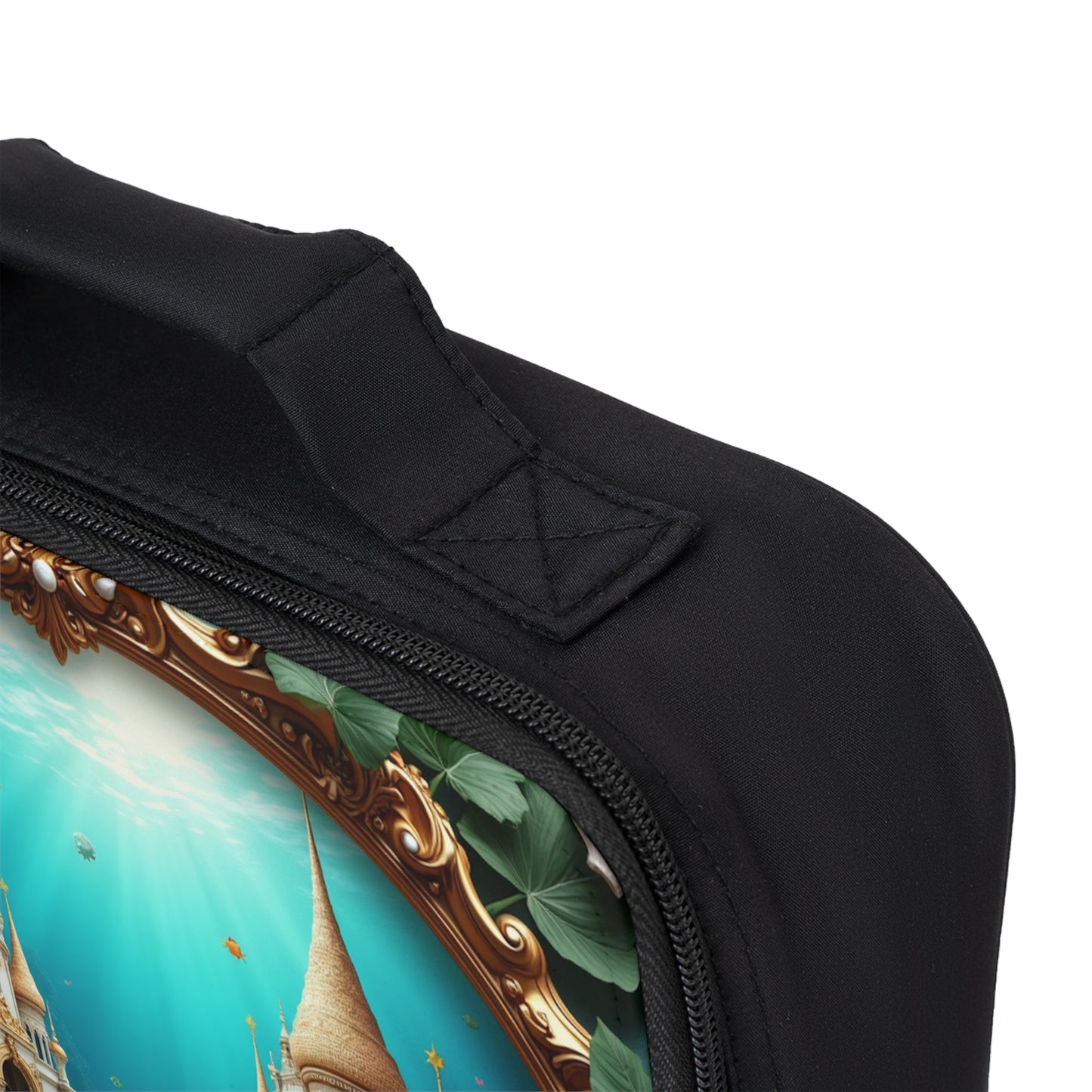 Mermaid Palace/Libyan Sea Lunch Bag - Eco-Friendly Insulated Tote, Adult and Child Lunchbox / Perfect for Picnics, Beach Outings