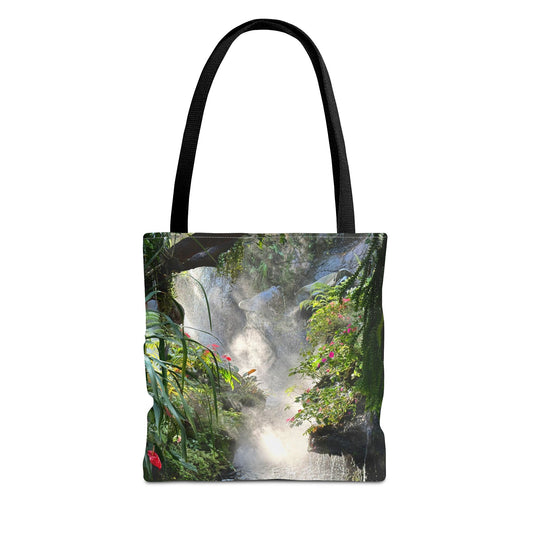 Tropical Misty Rainforest River Tote Bag - 3 Sizes