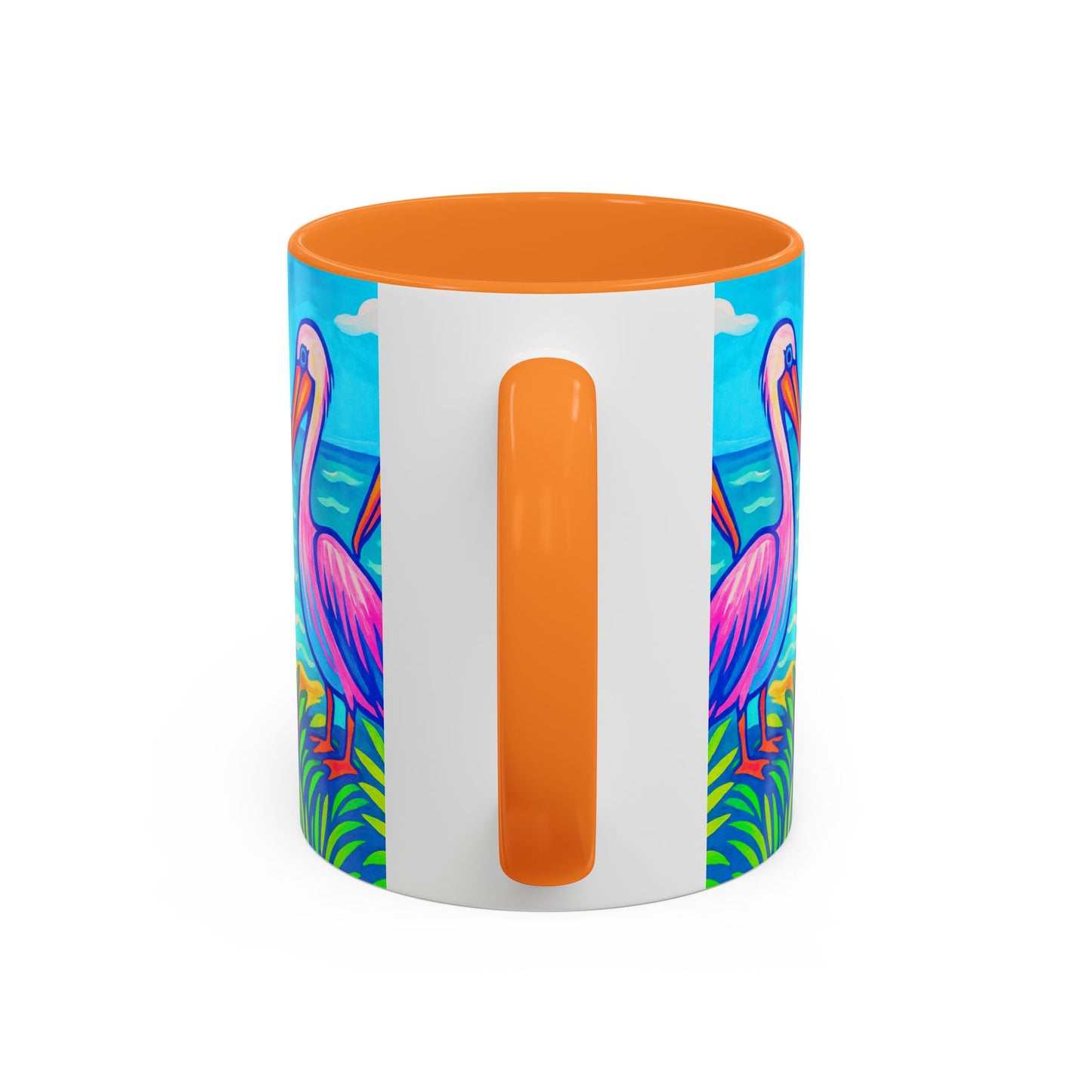 Accent Color Coffee Mug, Many Colors - 11oz & 15oz / Pelican Party