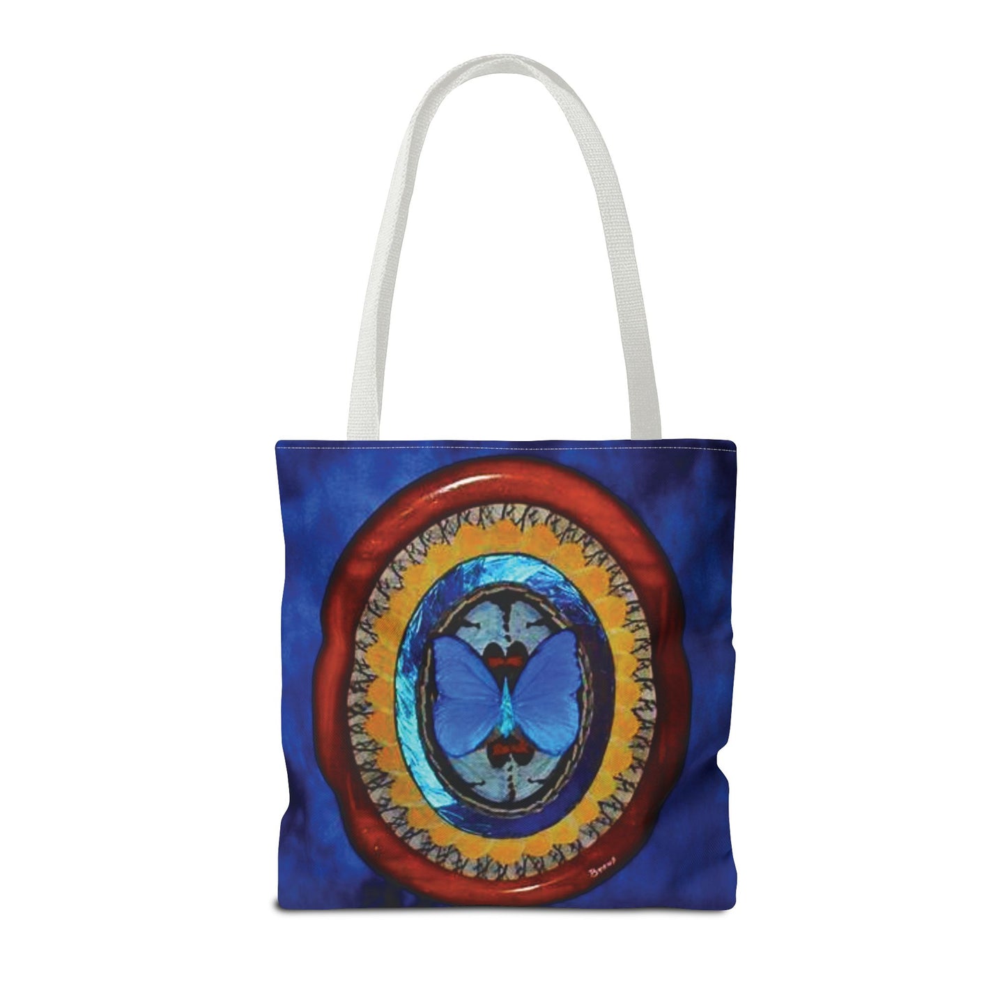 Real Oval Butterfly Wing Art Tote Bag - 3 Sizes