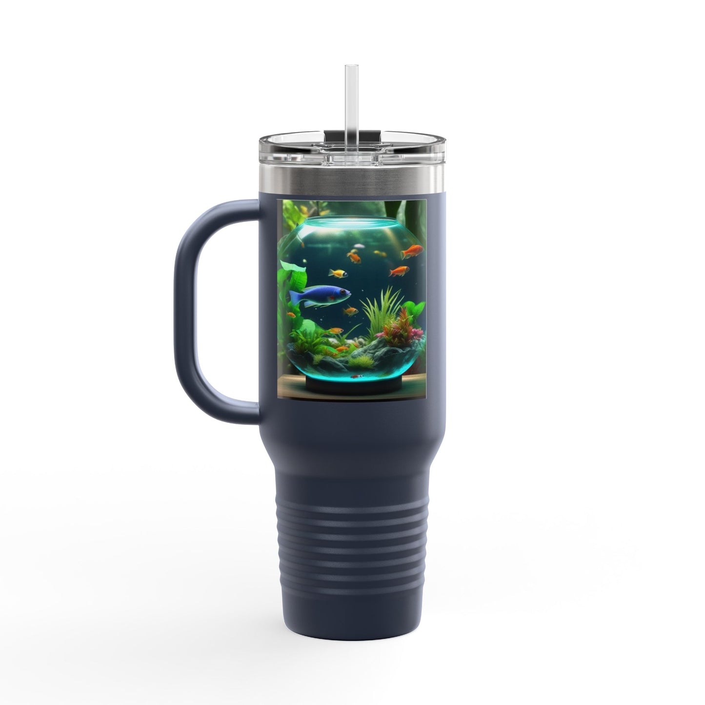 Insulated Travel Mug, 40oz / Tropical Fish Bowl #1 - Perfect for Outdoor Adventures