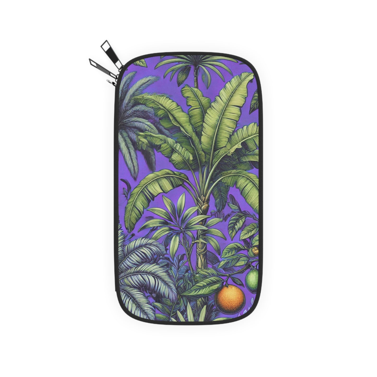 Passport Wallet – Perfect for Travelers & Adventurers / Tropical Fruit, Purple