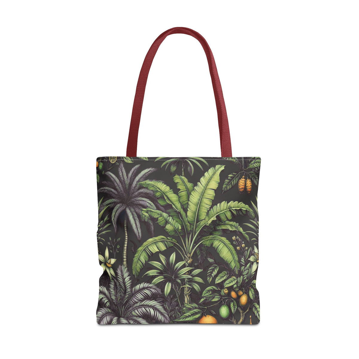 Tropical Fruit/Black Tote Bag - 3 Sizes