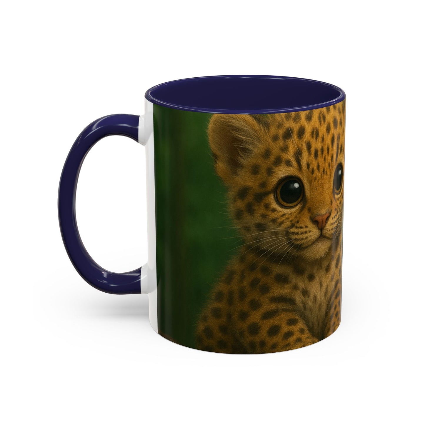 Accent Color Coffee Mug (11, 15oz), 8 Colors - Baby Jaguars