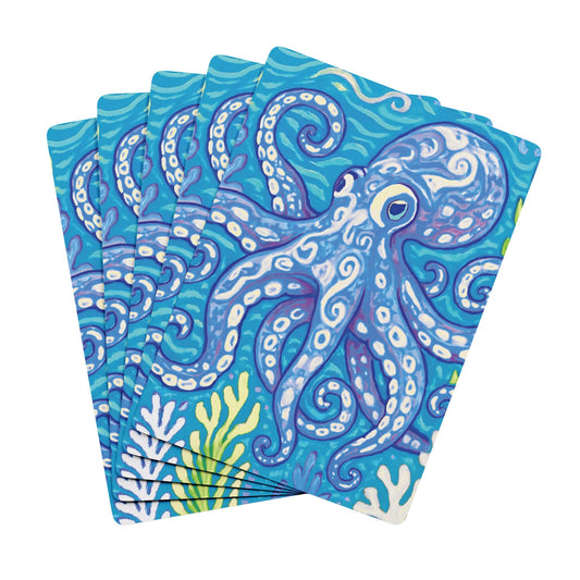 Poker Playing Cards - Blue Kraken Joe