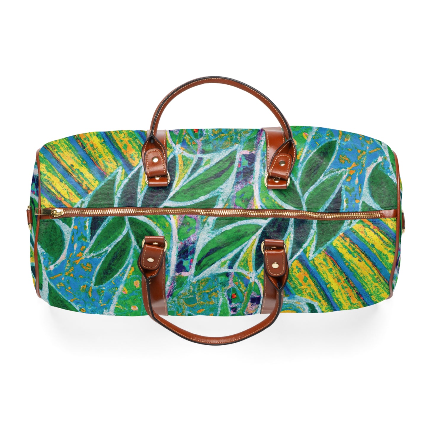 Tropical Waterproof Travel Bag - Perfect for Beach Getaways / Amazon Whimsy, Green