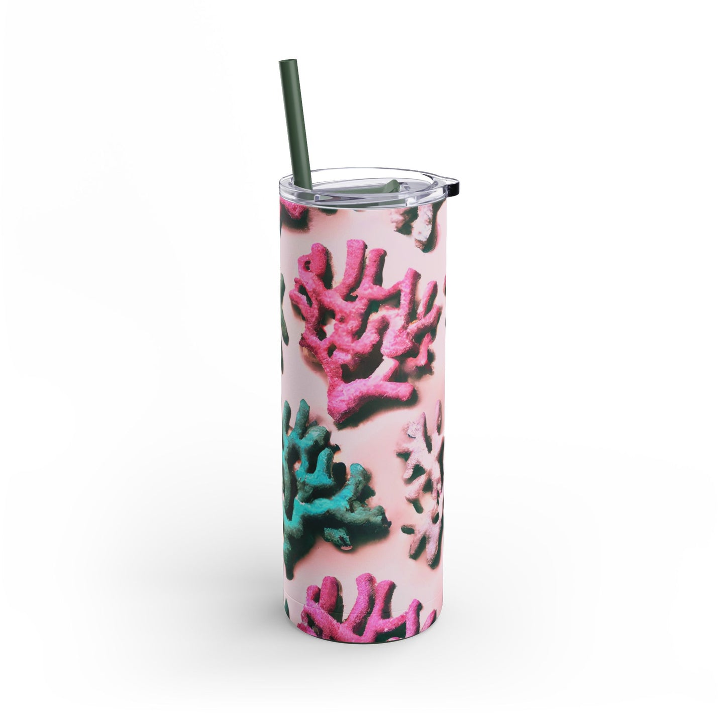 20oz Matte Tumbler, 7 Colors - Stylish Travel Cup - Corals Pink