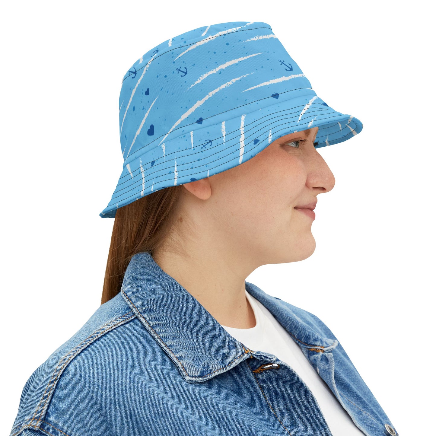 Tropical Polyester Bucket Hat, 2 Sizes - Sailing