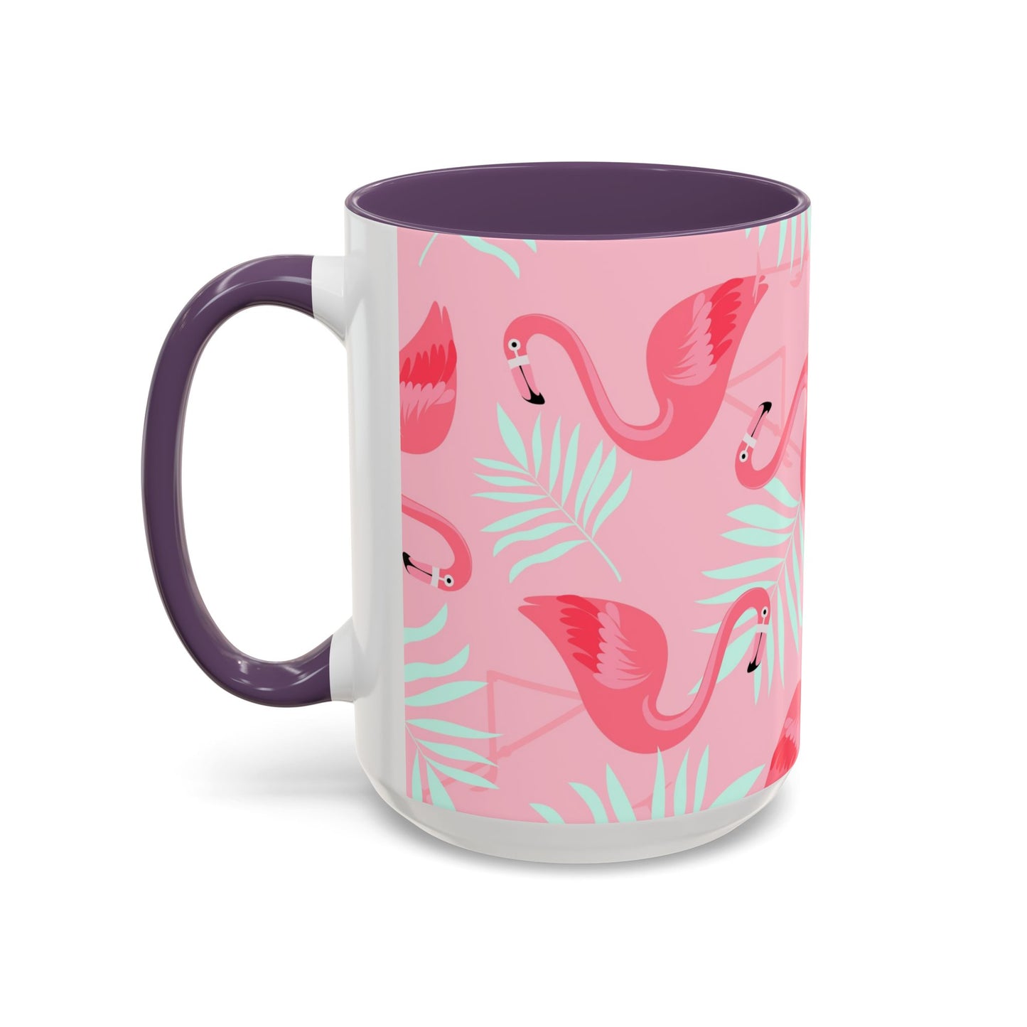 Copy of Accent Coffee Mug (11, 15oz), Hawaiian Flowers / Various Colors