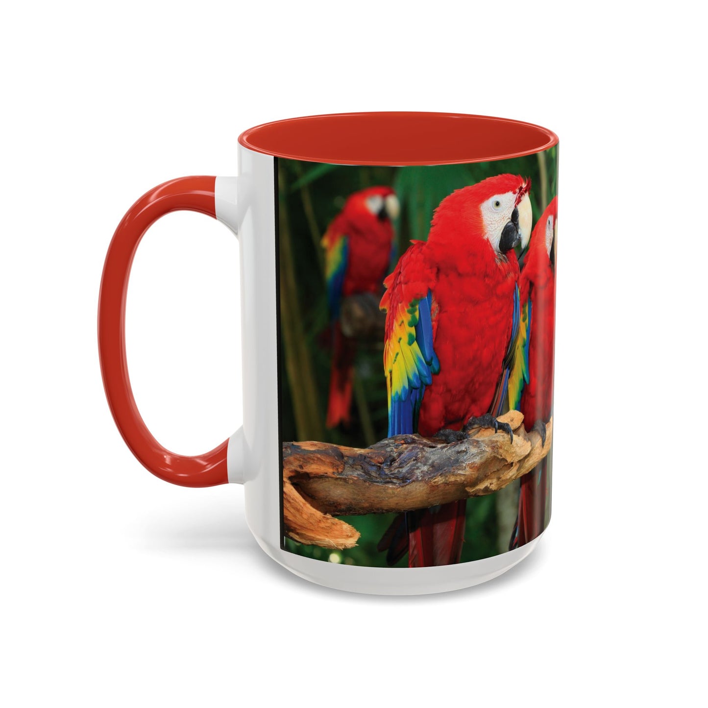 Parrot Accent Coffee Mug (11, 15oz), 8 Colors - Extra Puffy