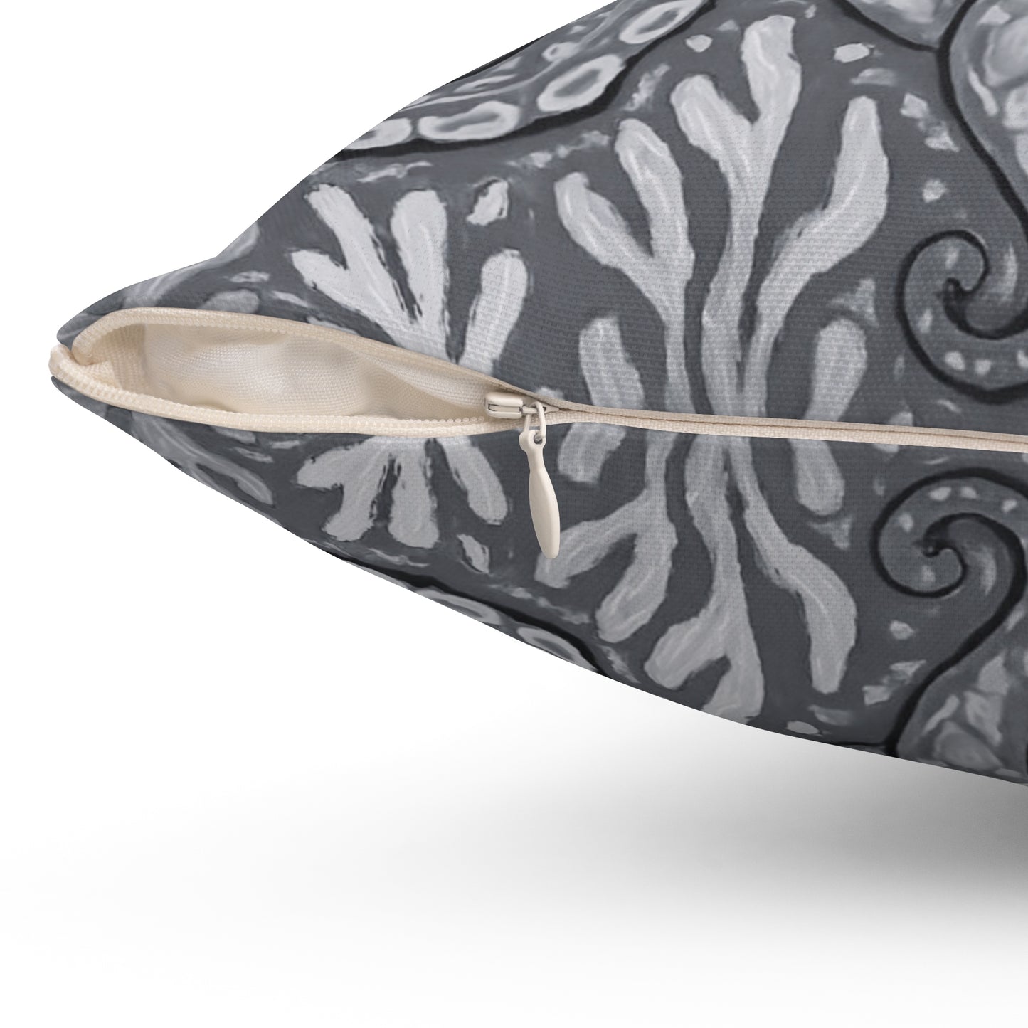 Decorative Pillow - Accent Cushion, 4 Sizes / Octopus Kraken Joe, Noir