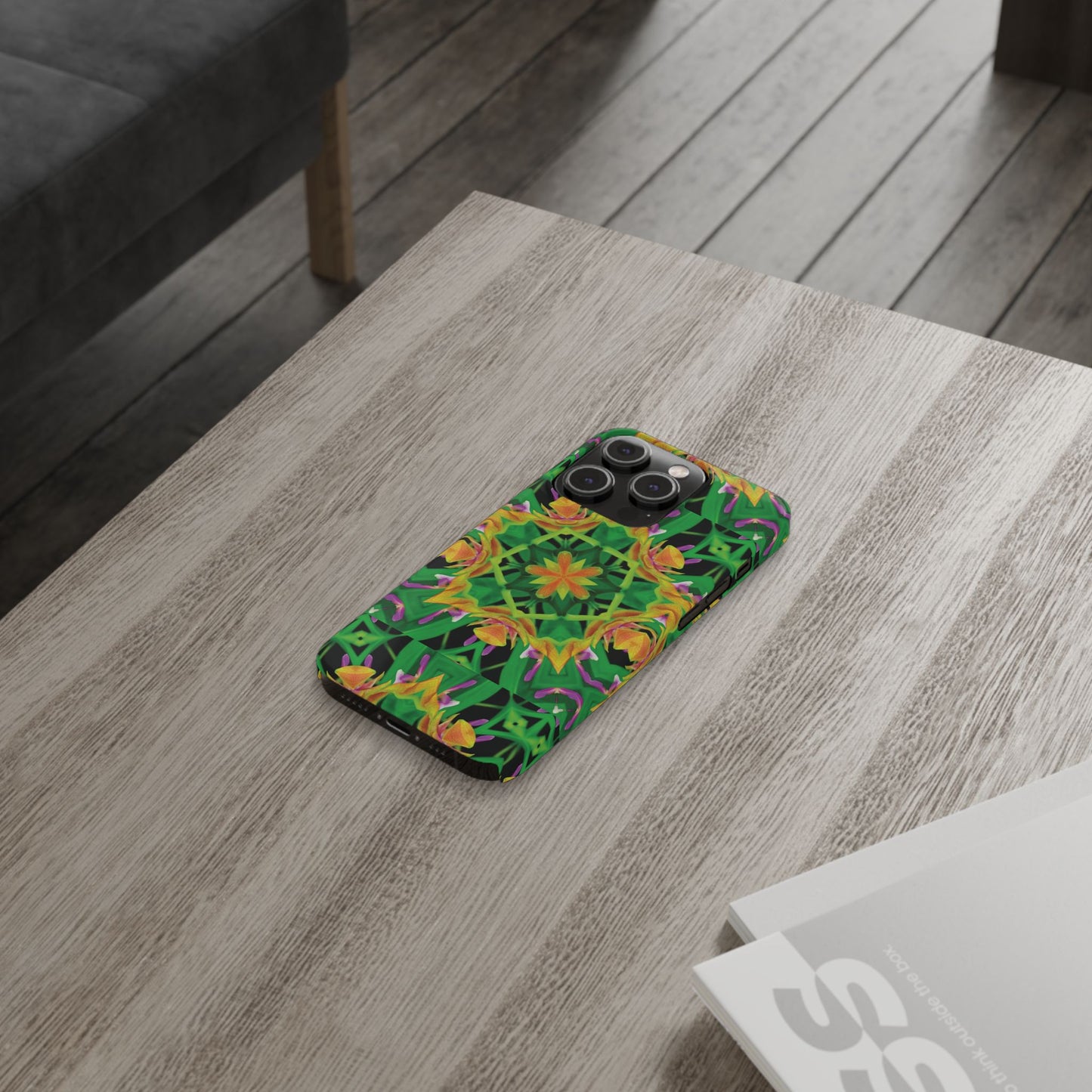 Slim Phone Cases - Orchid Kaleidoscope #2