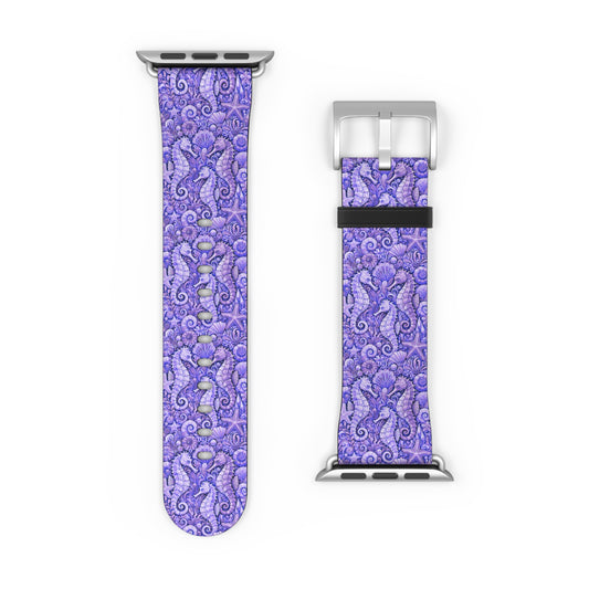 Apple Watch Band - Tropical Seahorse Trio, Amethyst