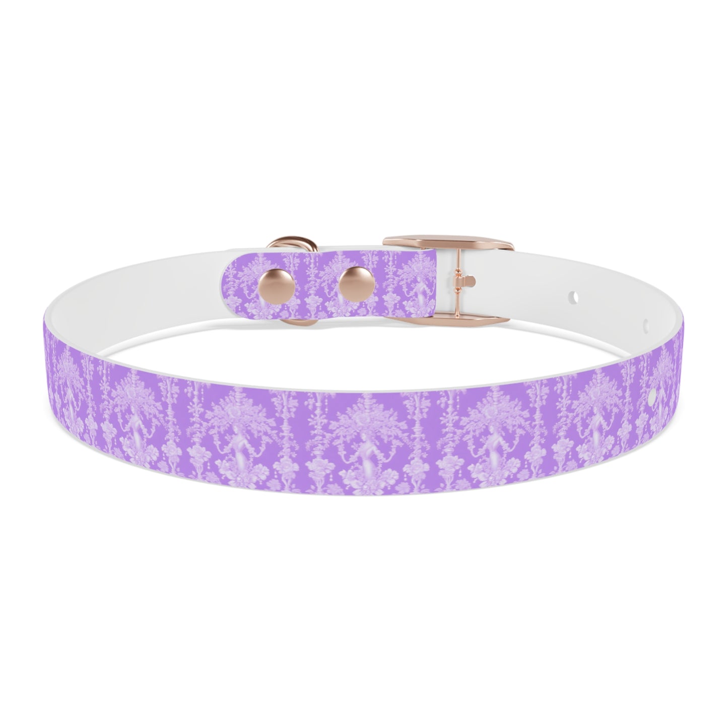 Dog Collar - Pearl Lady Toile, purple